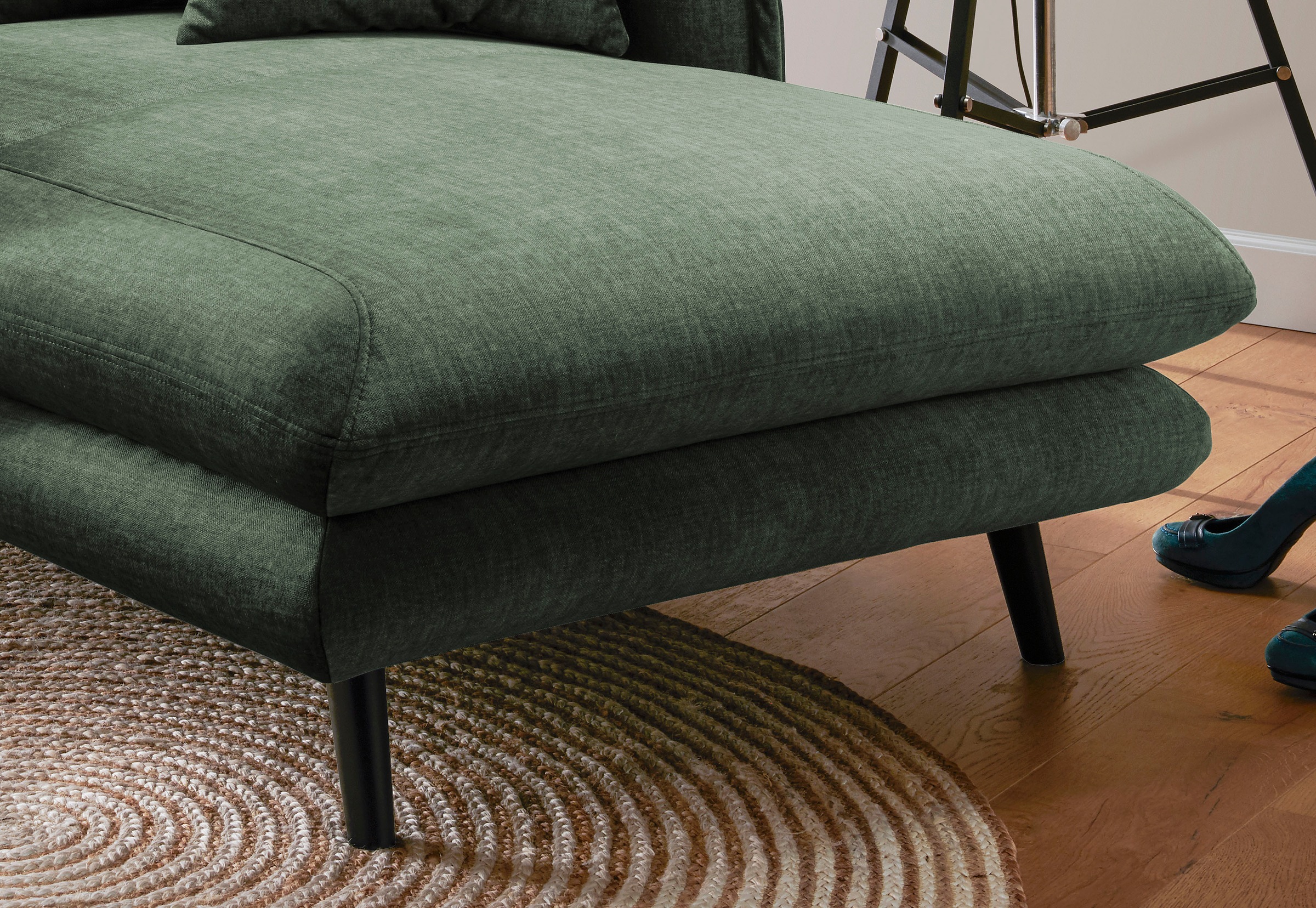 Home affaire Canapé 2 places »Lazio« moderner Sessel mit einer bequemen Polsterung, 2 Stk. Zierkissen