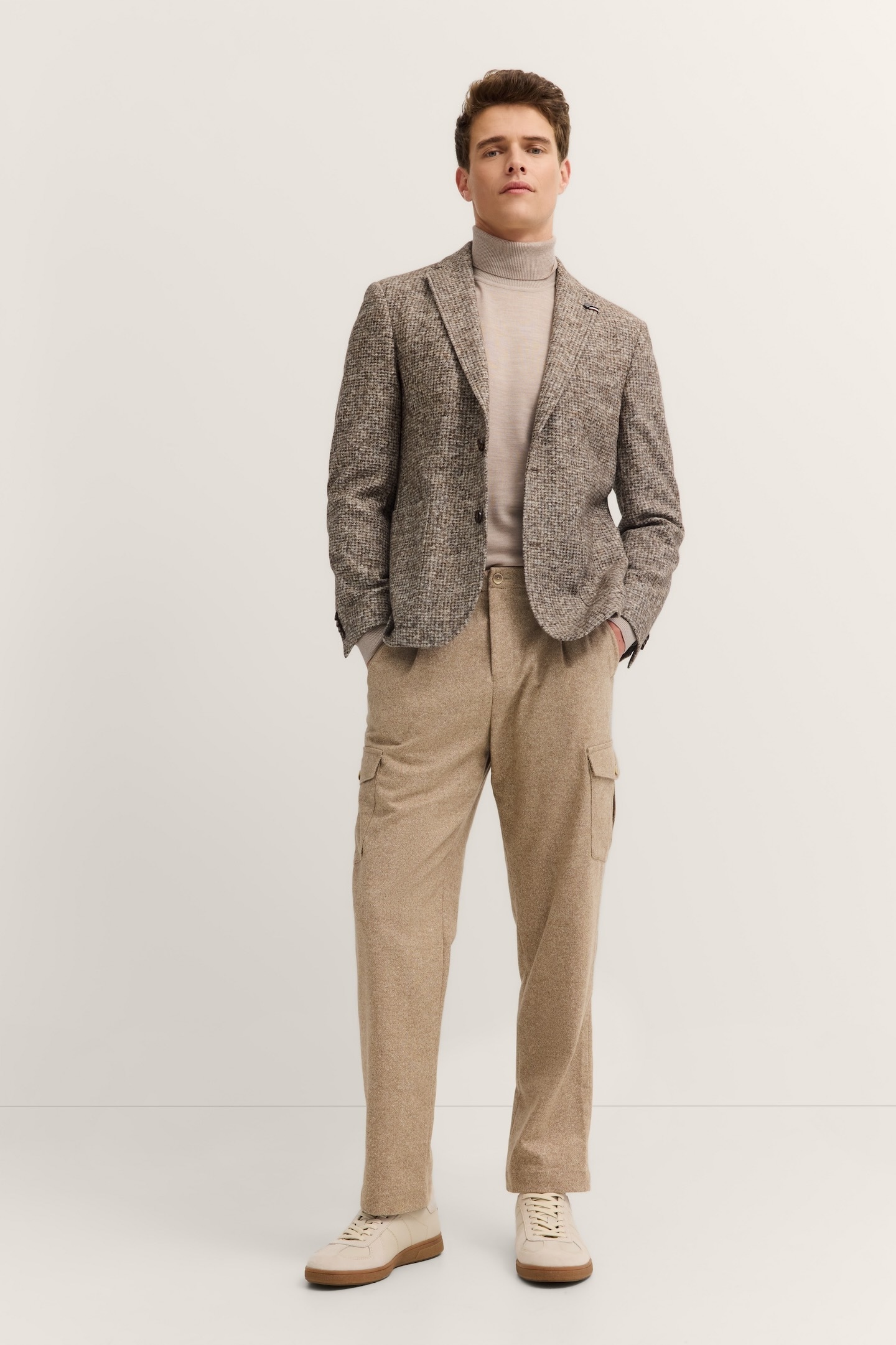 bugatti Veste »Modern Fit« Jersey mit Stretch mit Klein-Dessin