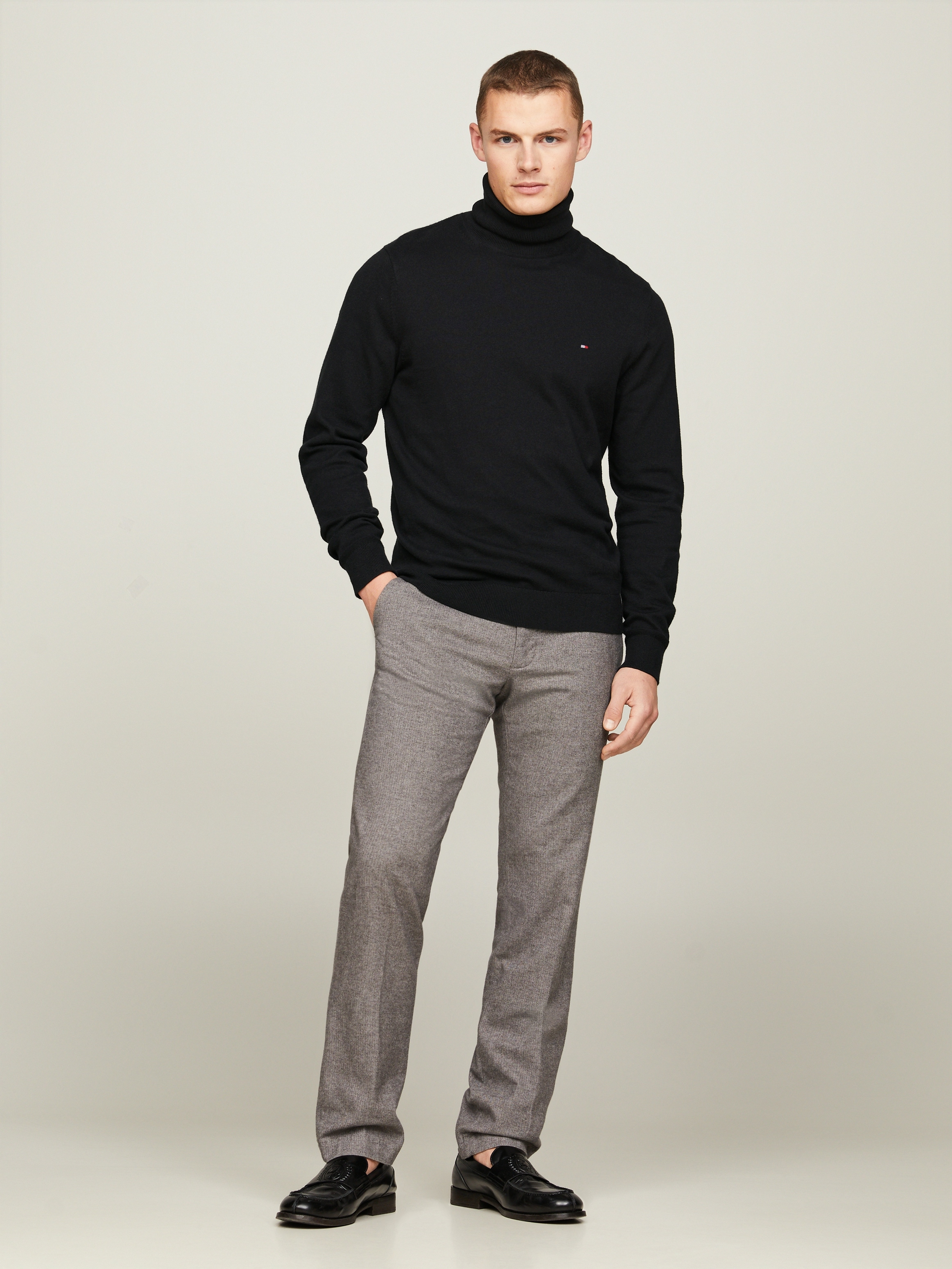 Tommy Hilfiger Rollkragenpullover »PIMA ORG CTN CASHMERE ROLL NECK«