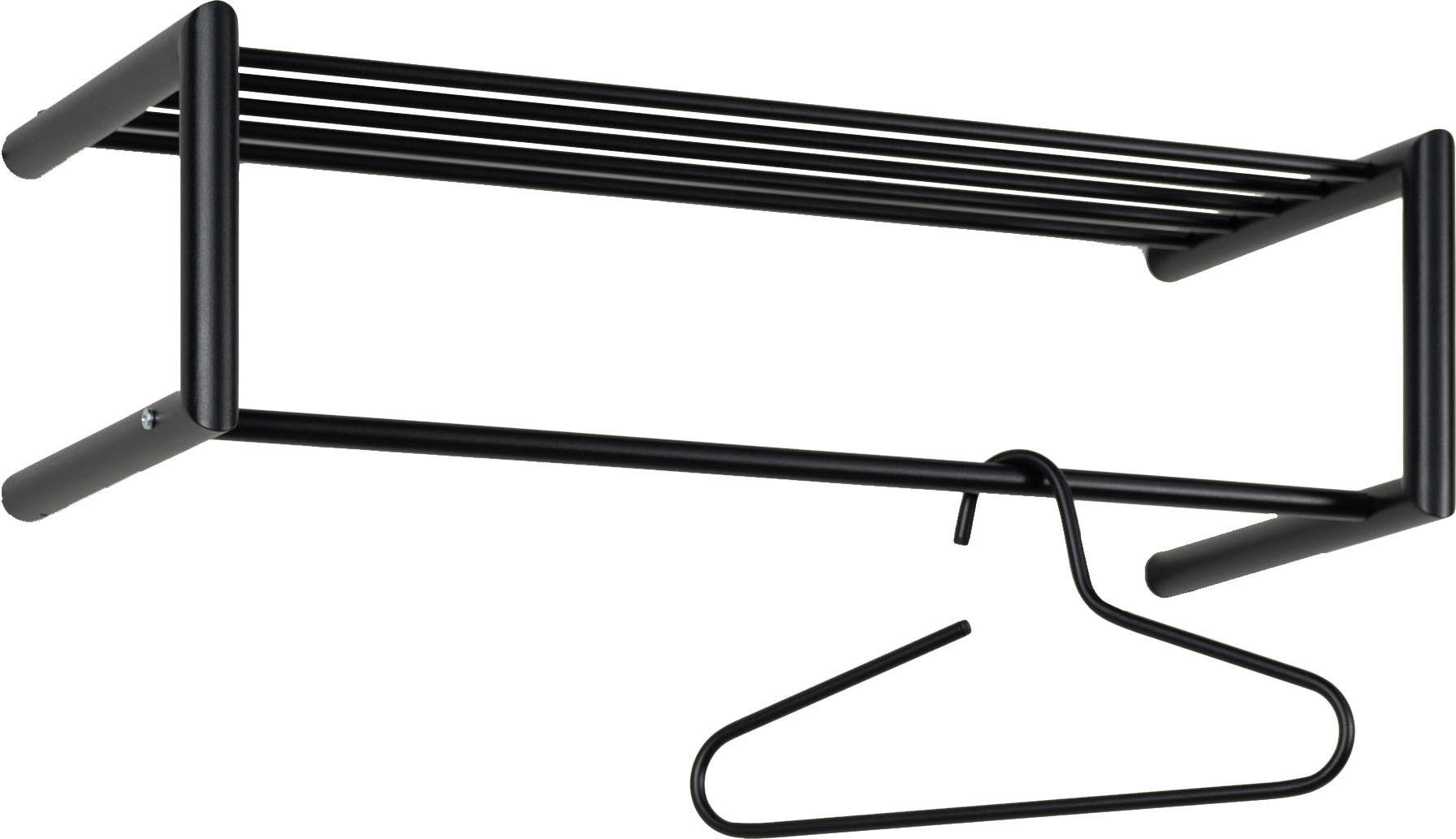 Spinder Design Barre de penderie »SMOOTH« porte-manteau mural simple en acier