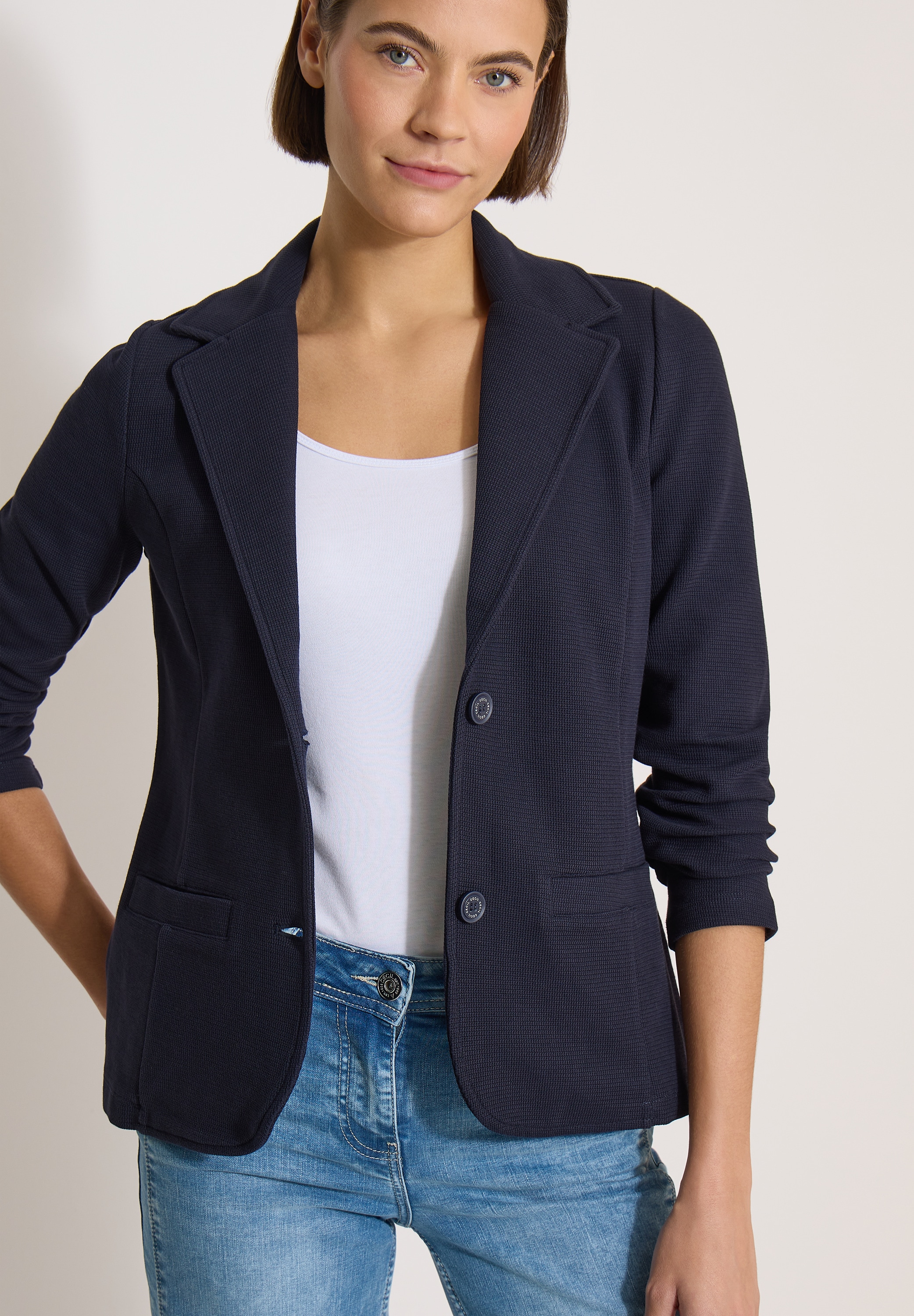 Cecil Veste blazer avec structure unie