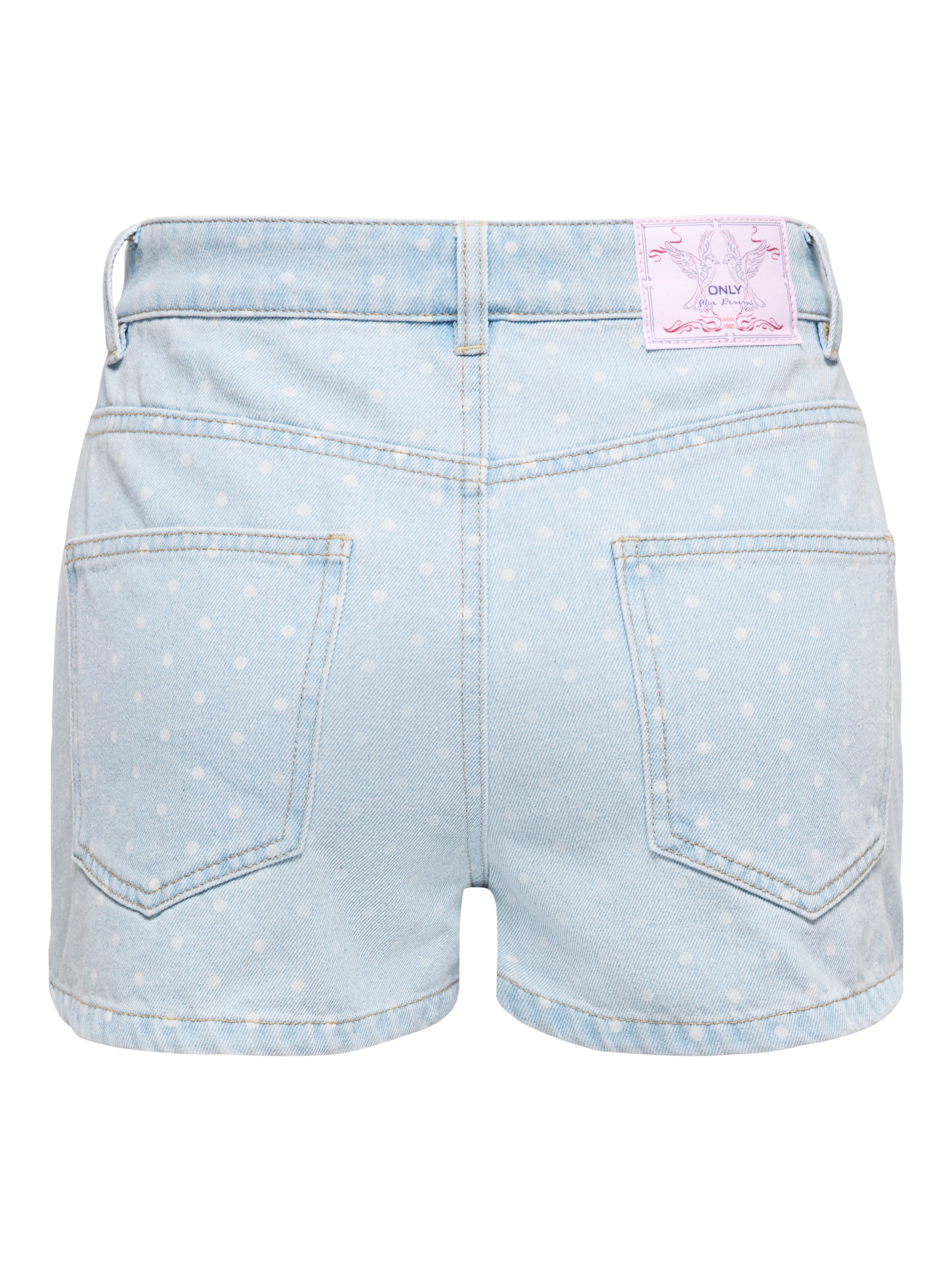 ONLY Jeansshorts »ONLROBYN HW DOT DNM SHORTS SIJI« Baumwolle, High Waist