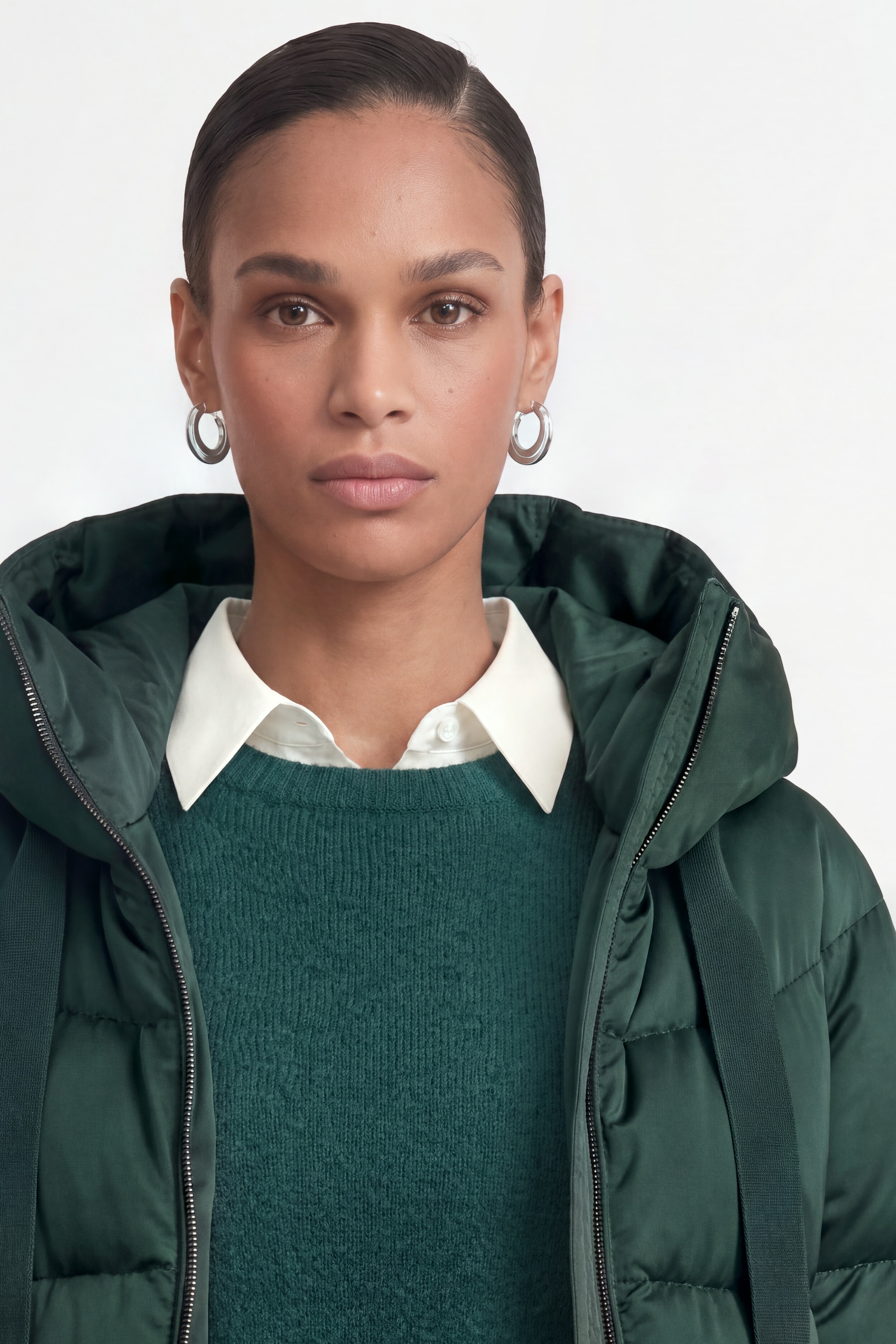RICHROYAL Steppmantel Regular fit mit Kapuze