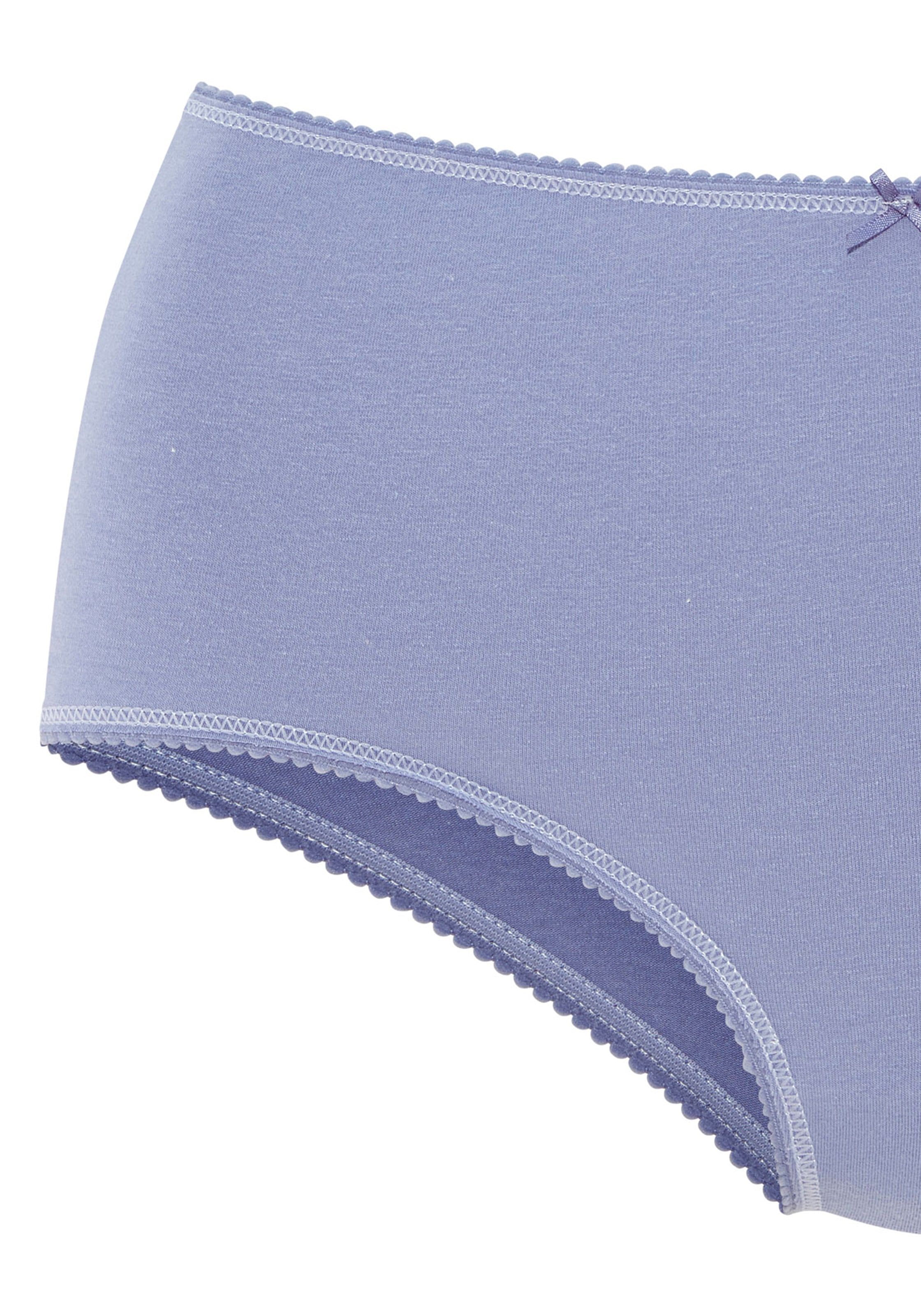 Vivance Taillenslip 5er  Pack,  mit kleiner Häkelkante, elastische Baumwollmischung