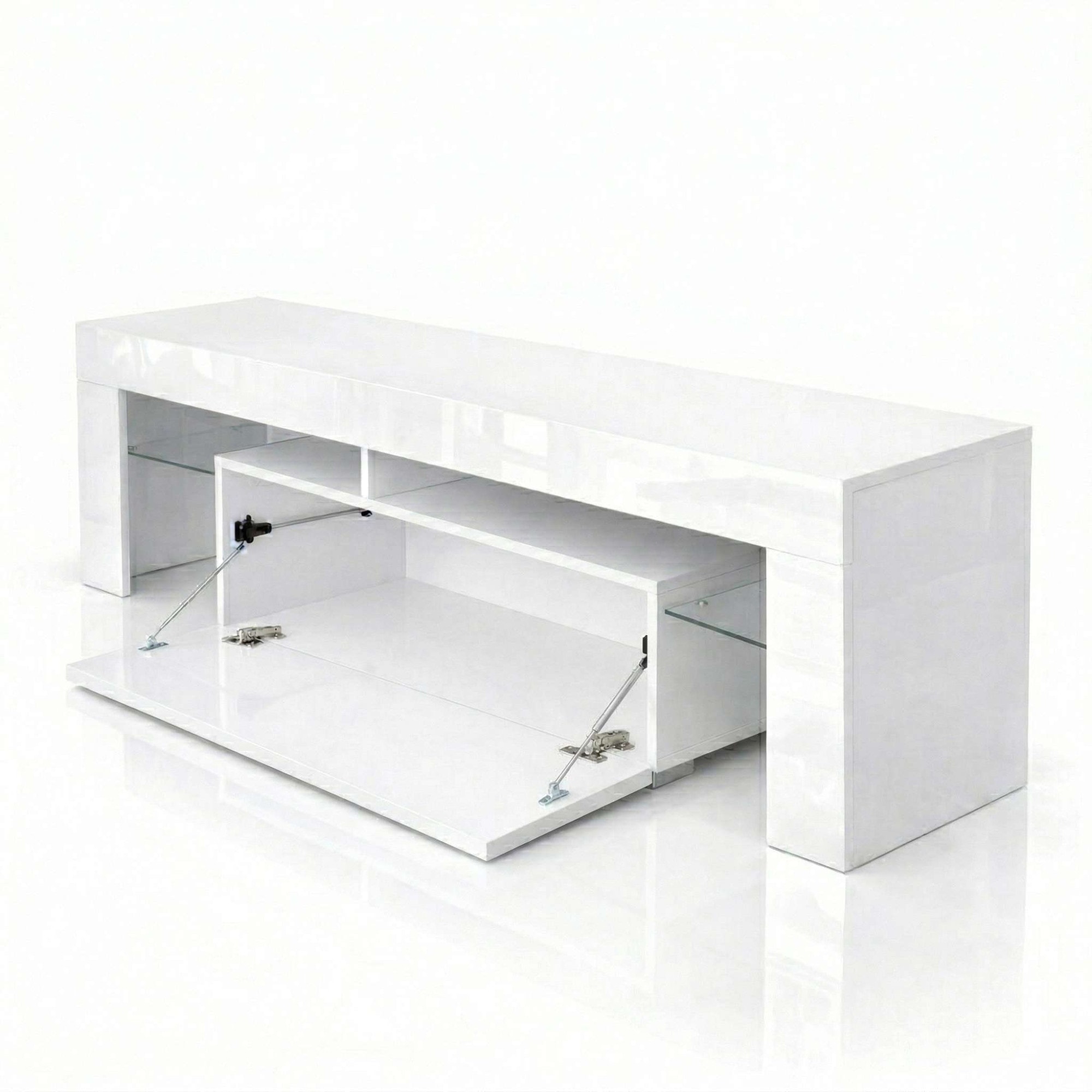 GOODproduct Table basse »MONICA, TV-Board, TV-Kommode, TV-Schrank, TV-Unterschrank, TV-Möbel« Modernes Hochglanz TV-Board in 2 Farben, grifflos mit Push-to-Open
