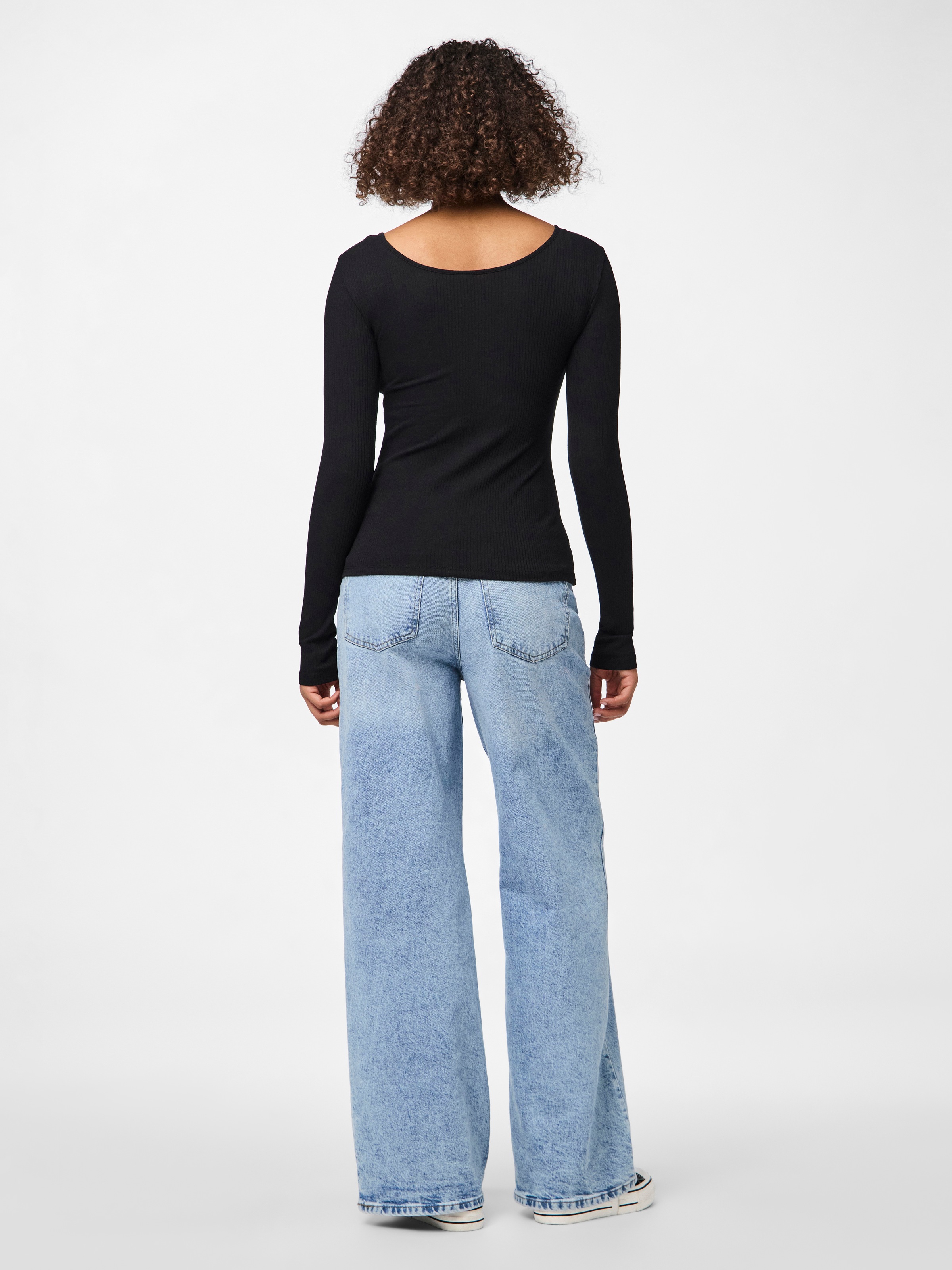 pieces Langarmshirt »PCKITTE LS TOP NOOS BC«