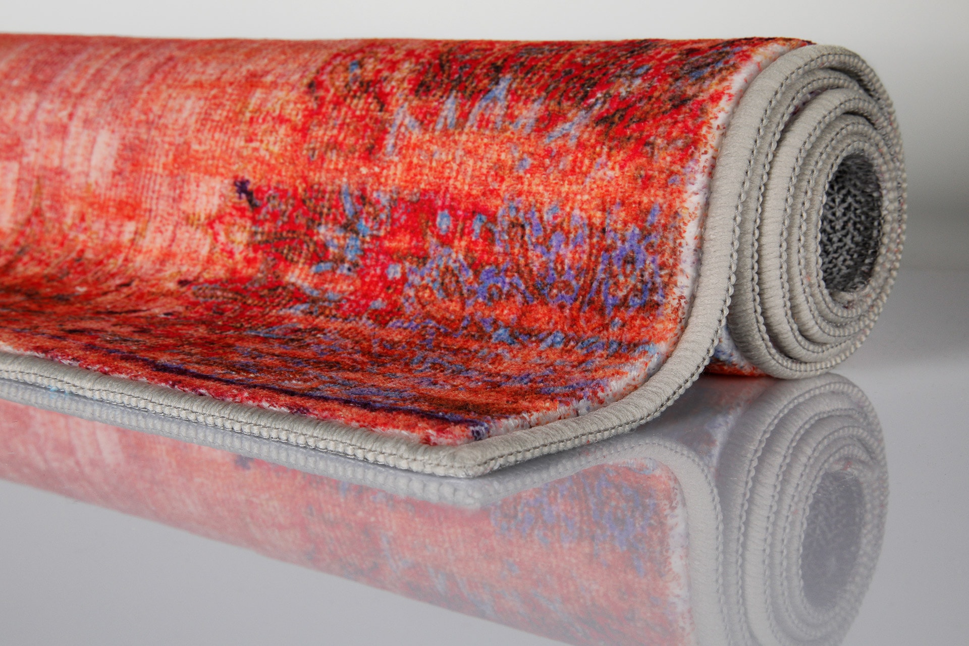 Wecon home Badematte »Healing« Höhe 0,5 mm fussbodenheizungsgeeignet Vintage, waschbar, rutschfest, schnell trocknend, robust, Badteppich