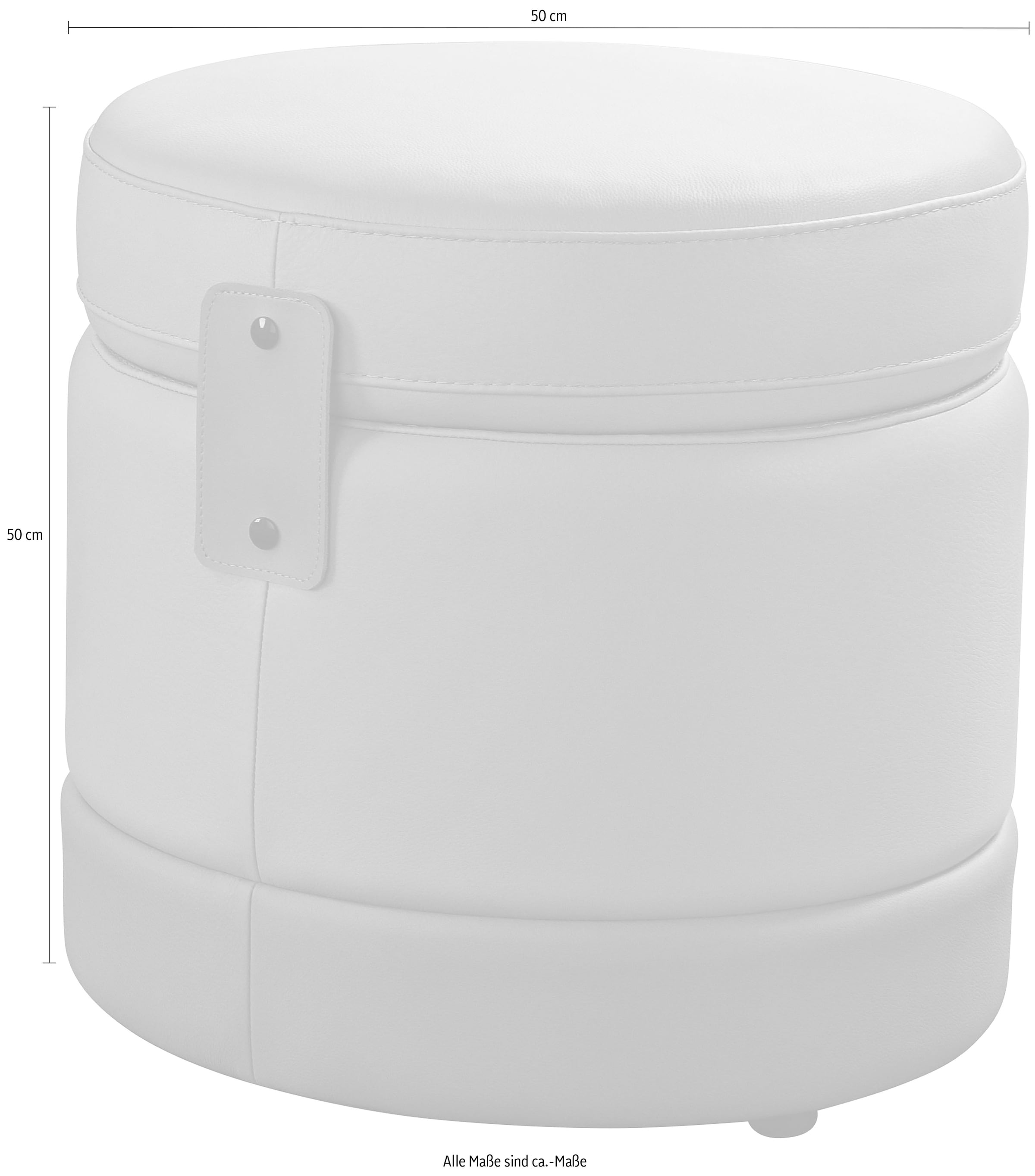 Egoitaliano Tabouret »Tonder, Designhocker als Blickfang mit tollen Details« 1 cuis tlg. inkl. Stauraum