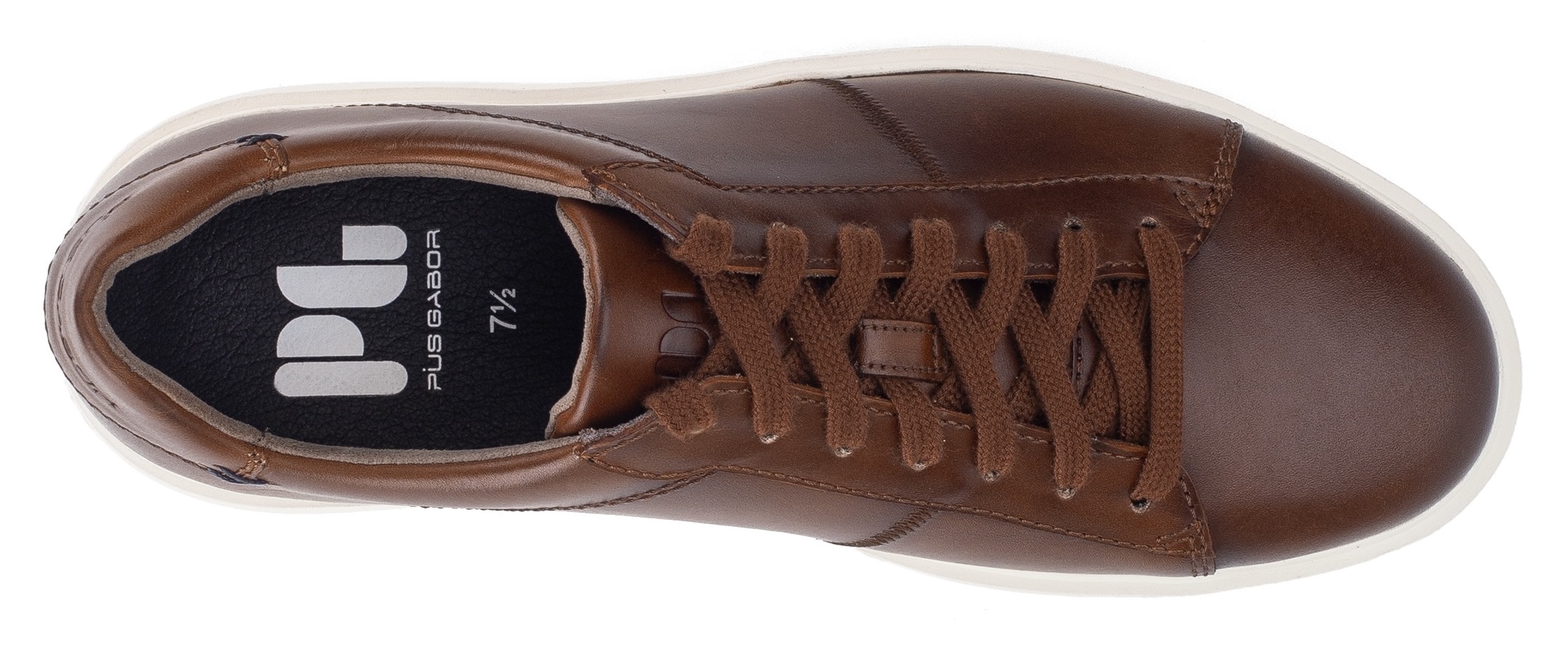 Pius Gabor Sneakers  chaussure de loisirs, chaussure basse, chaussure à lacets, coutures décoratives, largeur G