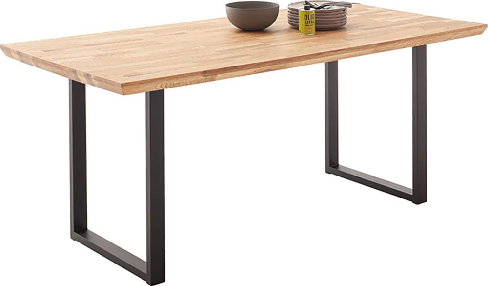 MCA living Esstisch »Zeballos, TOPSELLER!« Holztisch, OTTOs Choice, 1 Stk. tlg. U-Gestell aus pulverbeschichtetem Metall, Platte aus Zerreiche
