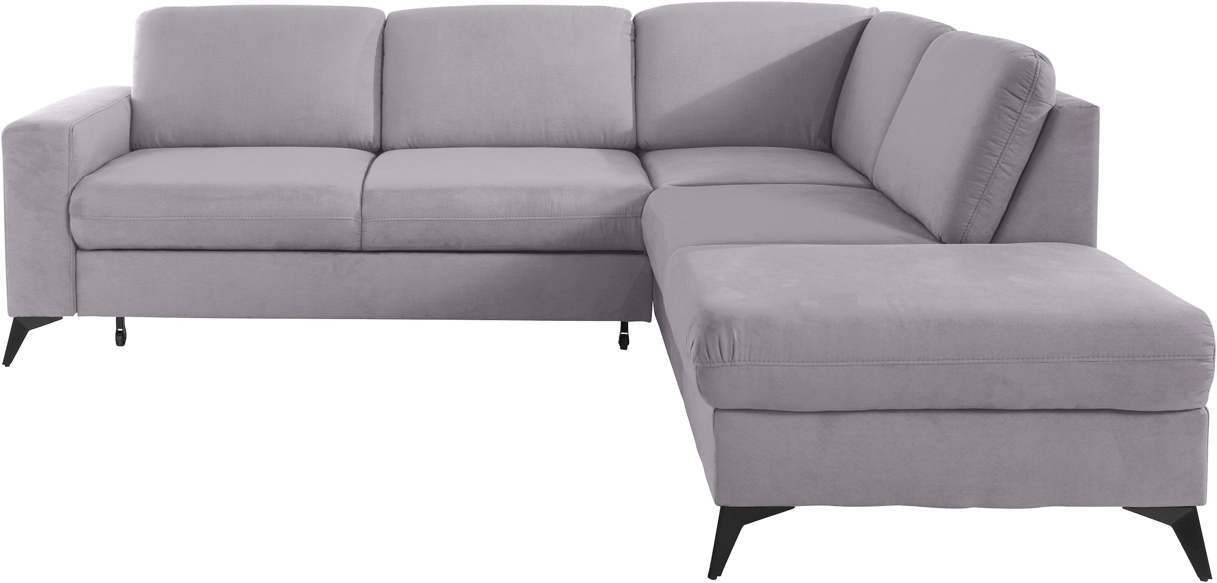 Home affaire Ecksofa »Lolland L-Form« Wahlweise mit Bettfunktion und Stauraum, auch mit abwischbarem Bezug