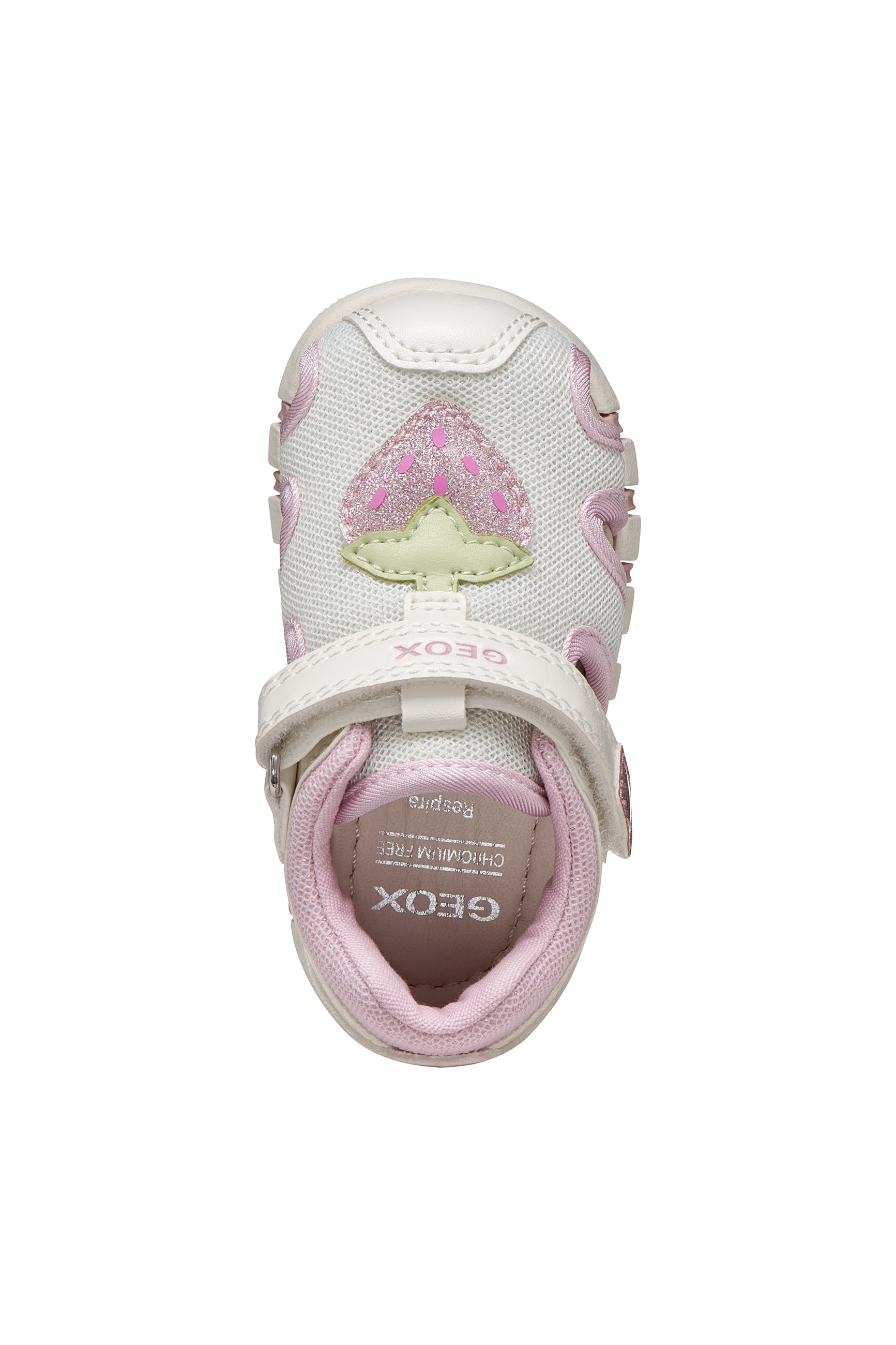 Geox Lauflernschuh »B SANDAL IUPIDOO GIR«  Babyschuh mit süssem Aufnäher, Grössenschablone zum Download