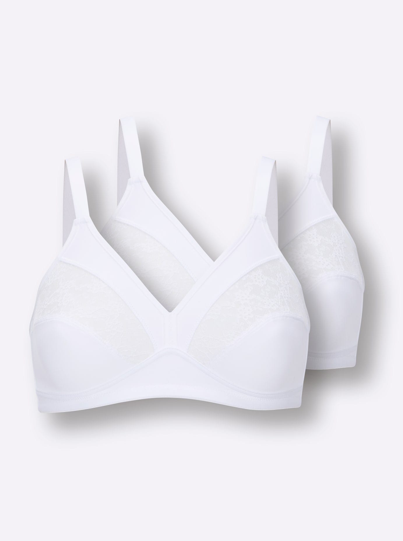 wäschepur Bügelloser BH 2-Stück-Packung, 2 tlg.