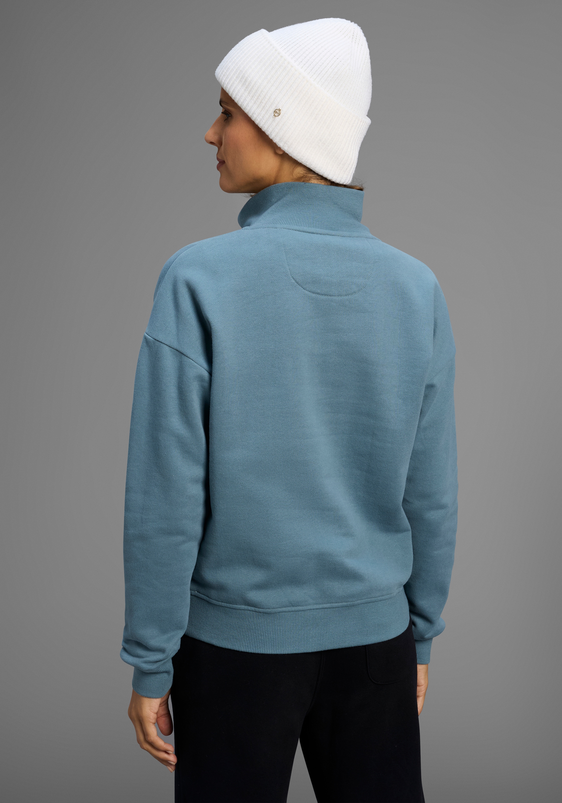 KangaROOS Sweatshirt mit Troyer-Kragen