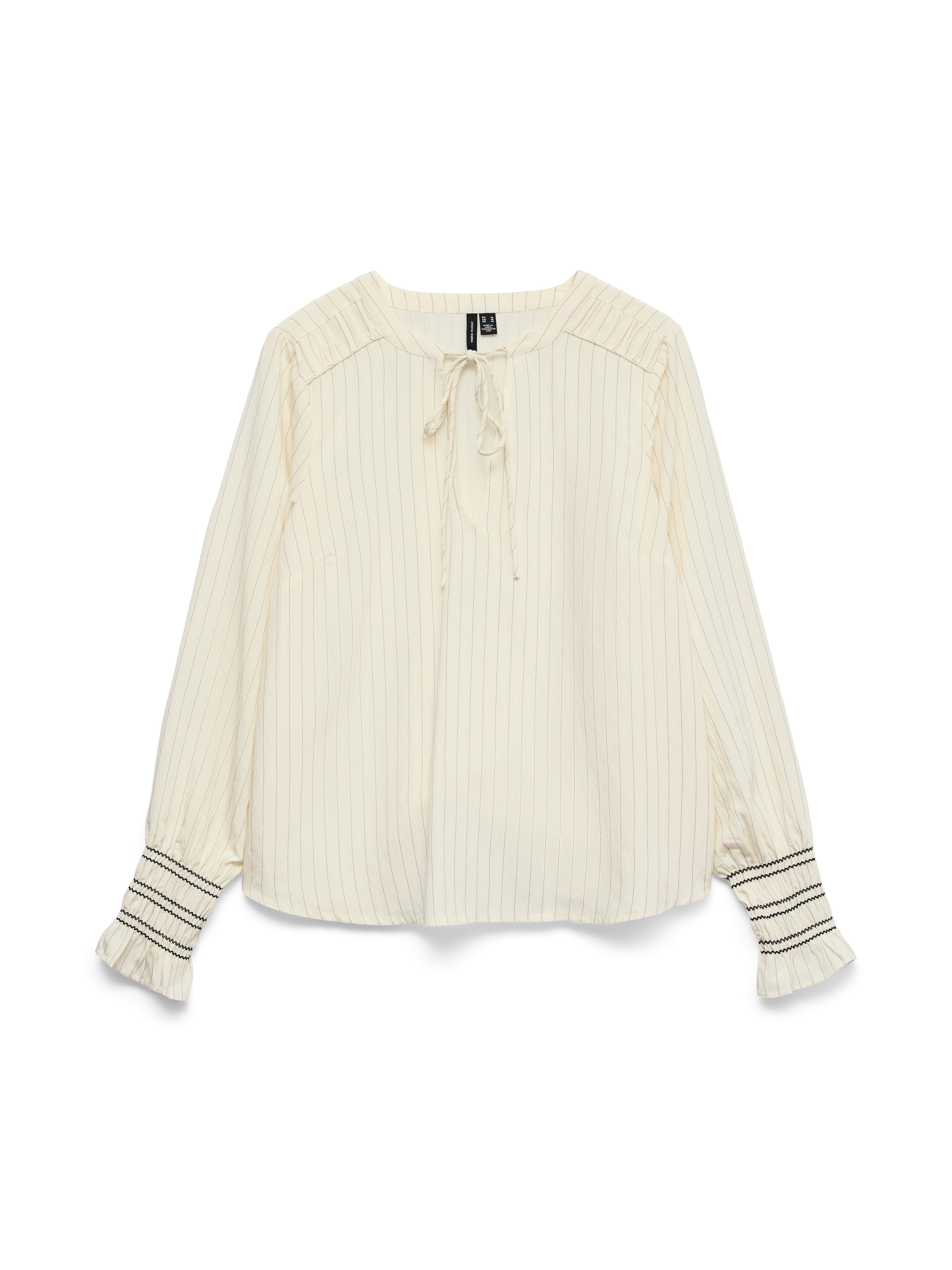 Vero Moda Blusenshirt »VMMILLIE LS TOP WVN GA« mit Bindedetail