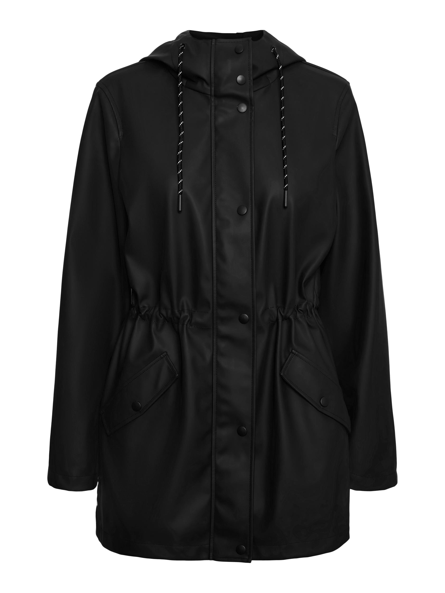 Vero Moda Curve Veste d'extérieur »VMCMALOU COATED JACKET CUR NOOS« mit Kapuze
