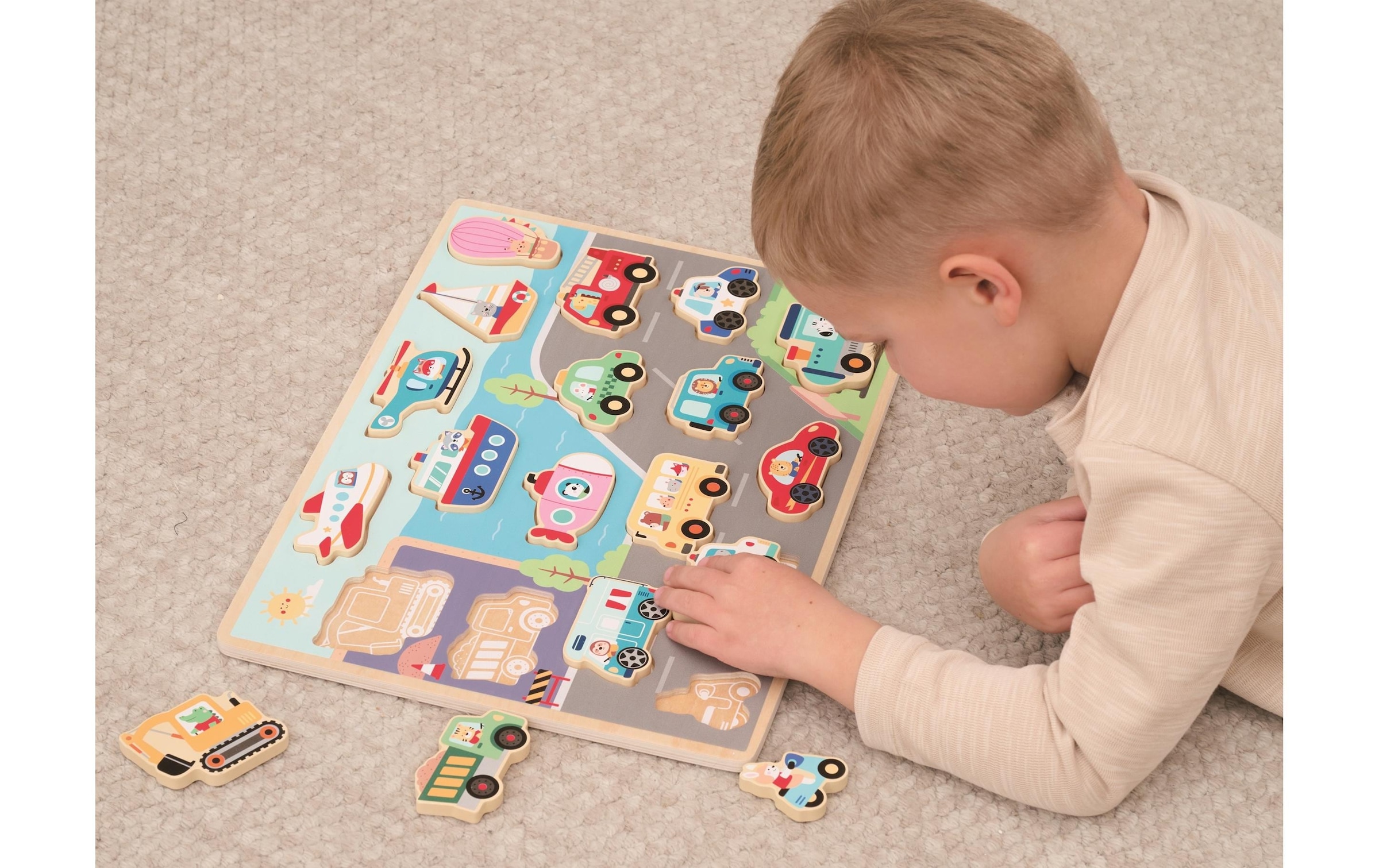 Spielba Puzzle »Holzpuzzle Puzzle Transportwelt«
