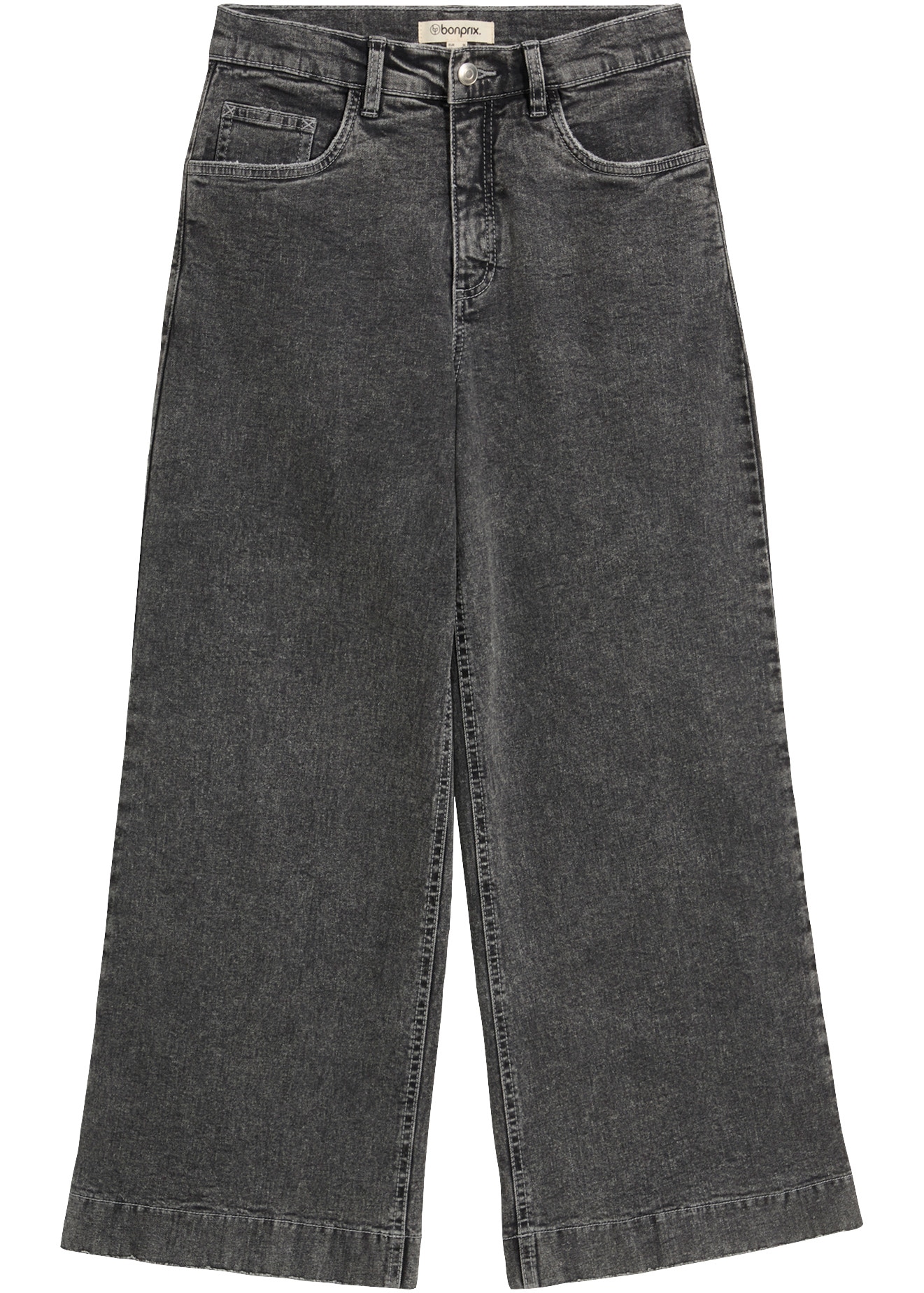 bonprix 7/8-Jeans verkürztes 7/8-Design, weites Bein, Loose Fit, mit Elasthan-Anteil