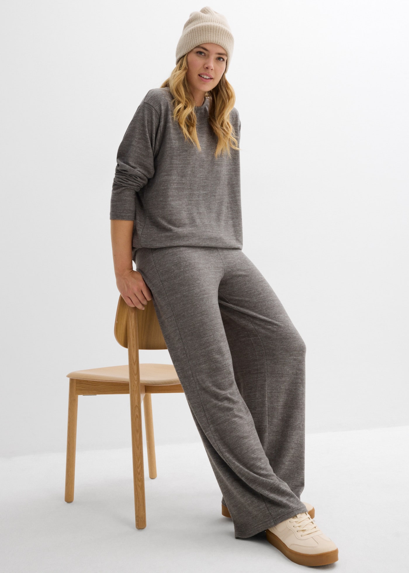 bonprix Palazzohose  lockere Passform, weit geschnitten