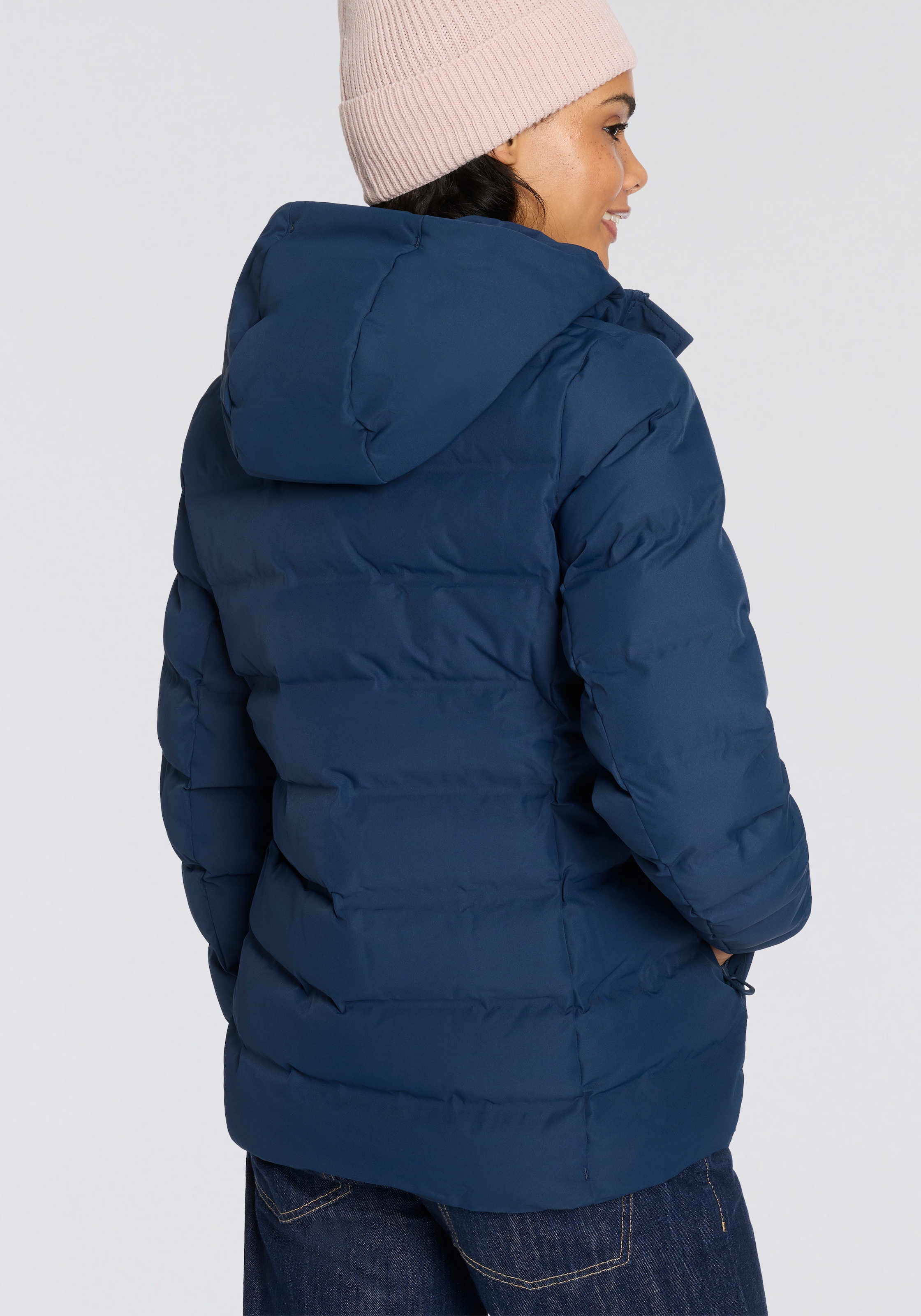 CMP Steppjacke »WOMAN JACKET FIX HOOD« mit Kapuze mit fester Kapuze, winddicht, wasserabweisende Oberfläche