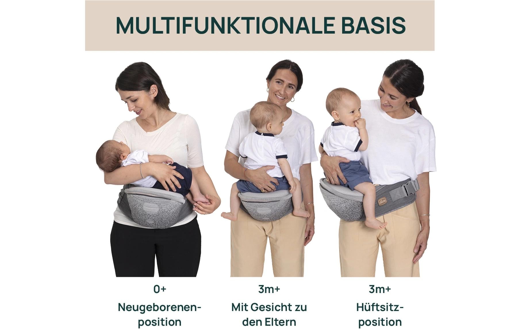 Chicco Babytrage »Airy Hip Fit« Ergonomische Babytrage mit integriertem Hüftsitz