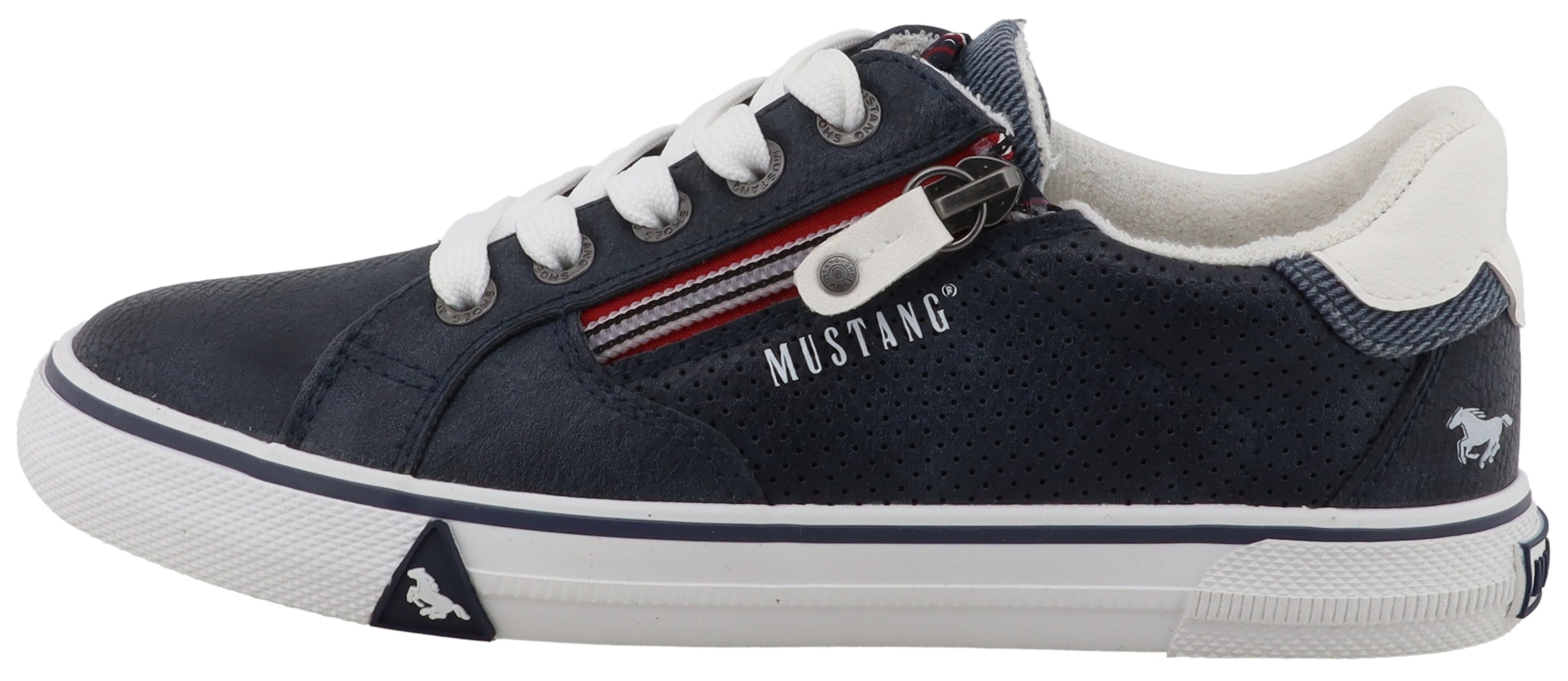 Mustang Shoes Sneakers »Inken«  Chaussure de loisir, chaussure basse, chaussure à lacets avec inscriptions logo