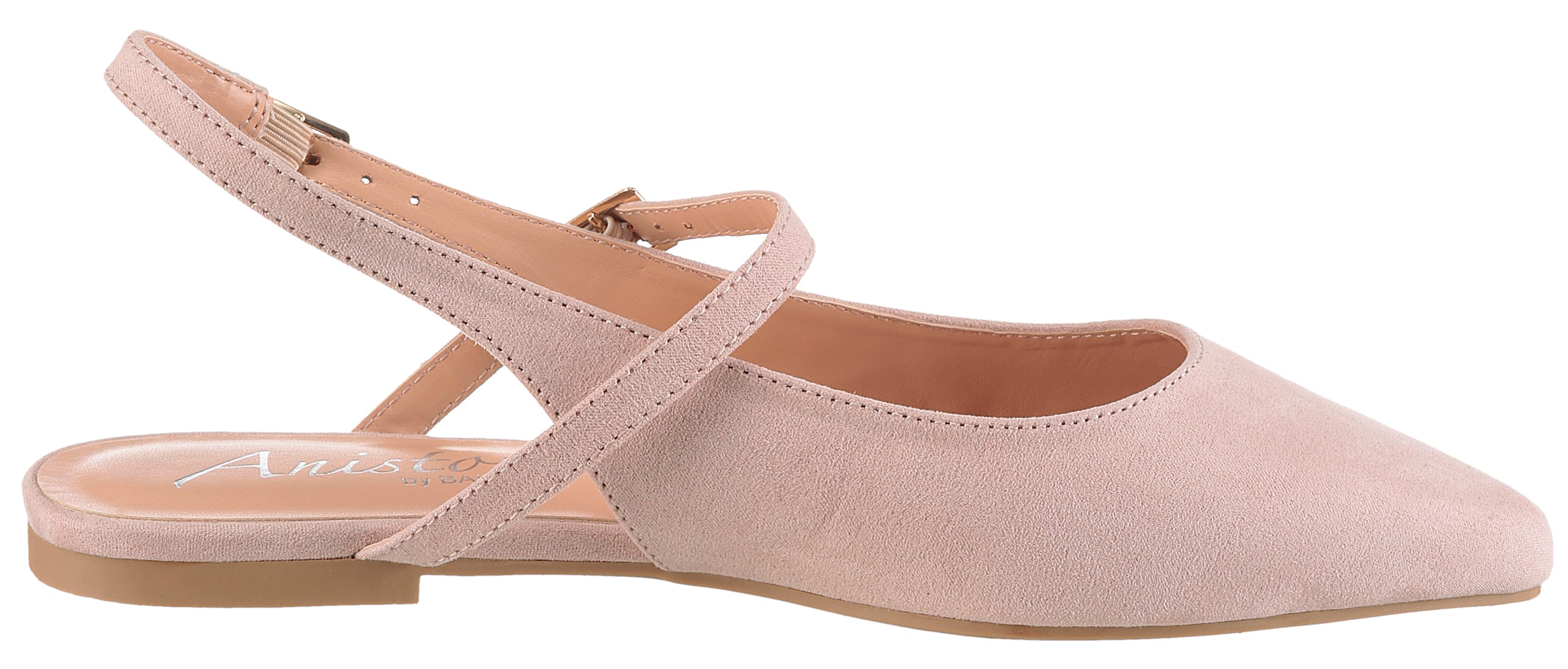 Aniston SHOES Pompes à sling  plat, chaussure d'été, sandale à brides - forme étroite