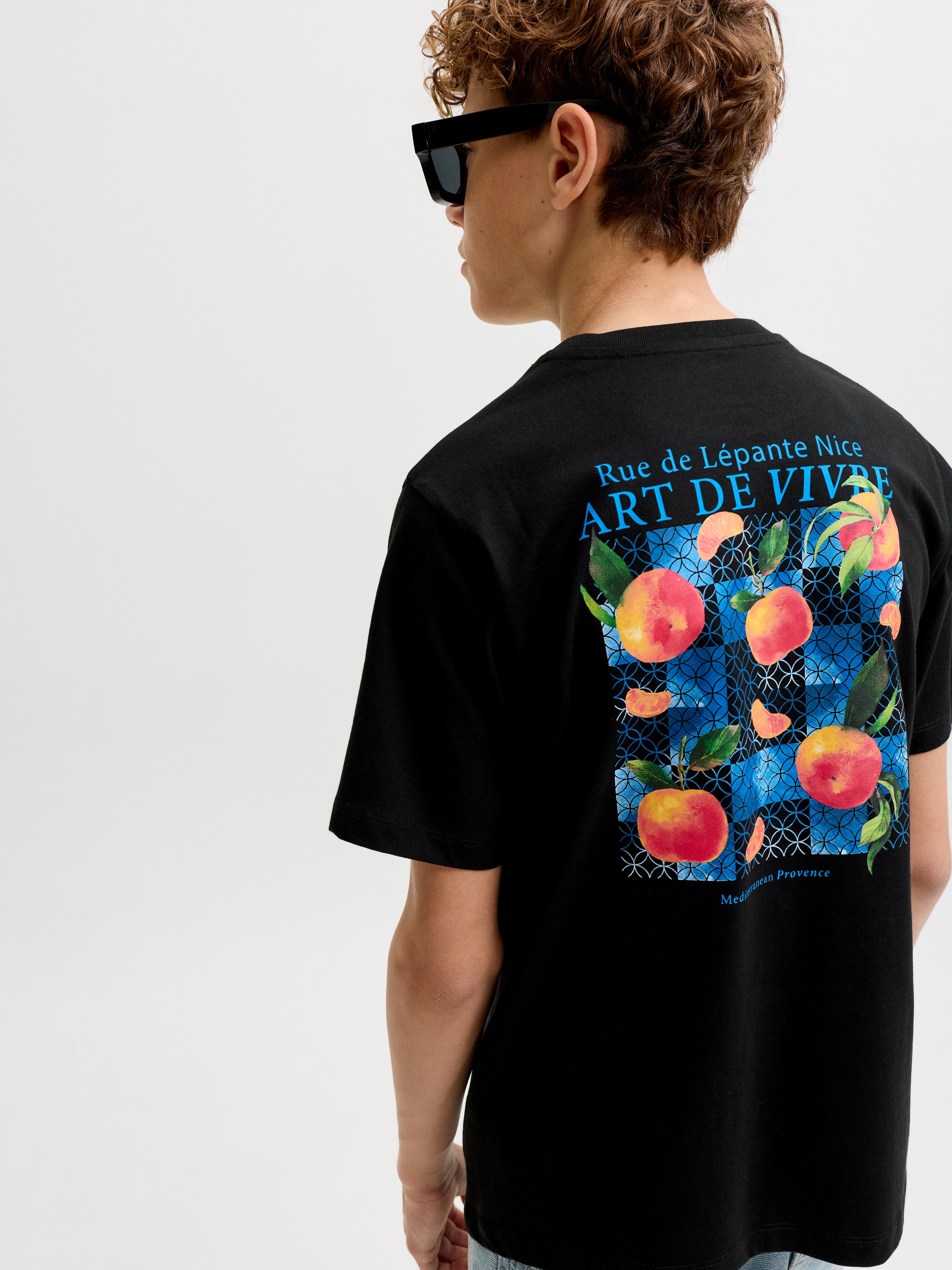 Jack & Jones Junior T-Shirt »JJLEMON TEE SS CREW NECK JNR« mit Logoprint