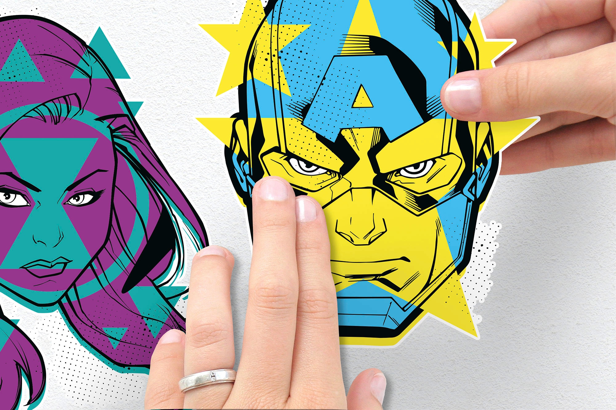Komar Wandtattoo »Avengers Mightiest Heroes - Grösse 100 x 70 cm« selbstklebend, Wandsticker, Kinderzimmer