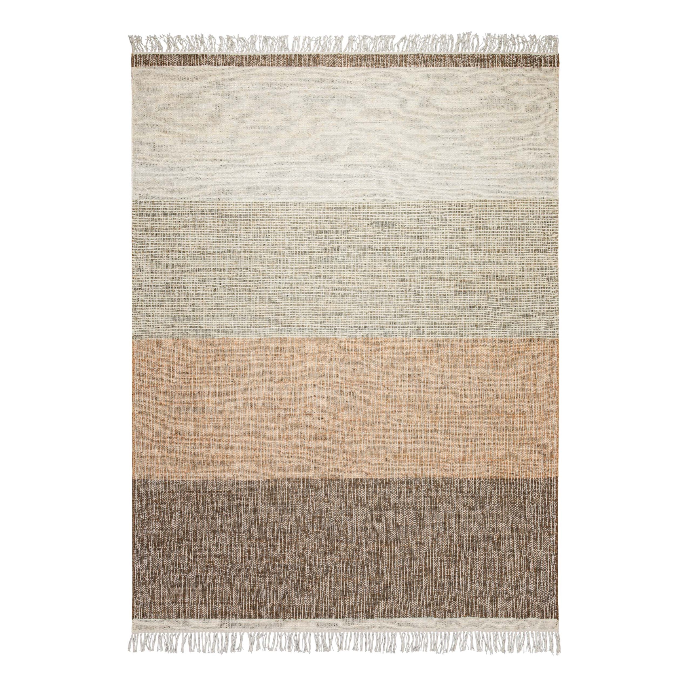 GOODproduct Teppich »Dallin« rechteckig 4 mm Höhe 80% Jute, handgewebt, mit Fransen, Wohnzimmer, Naturfaser