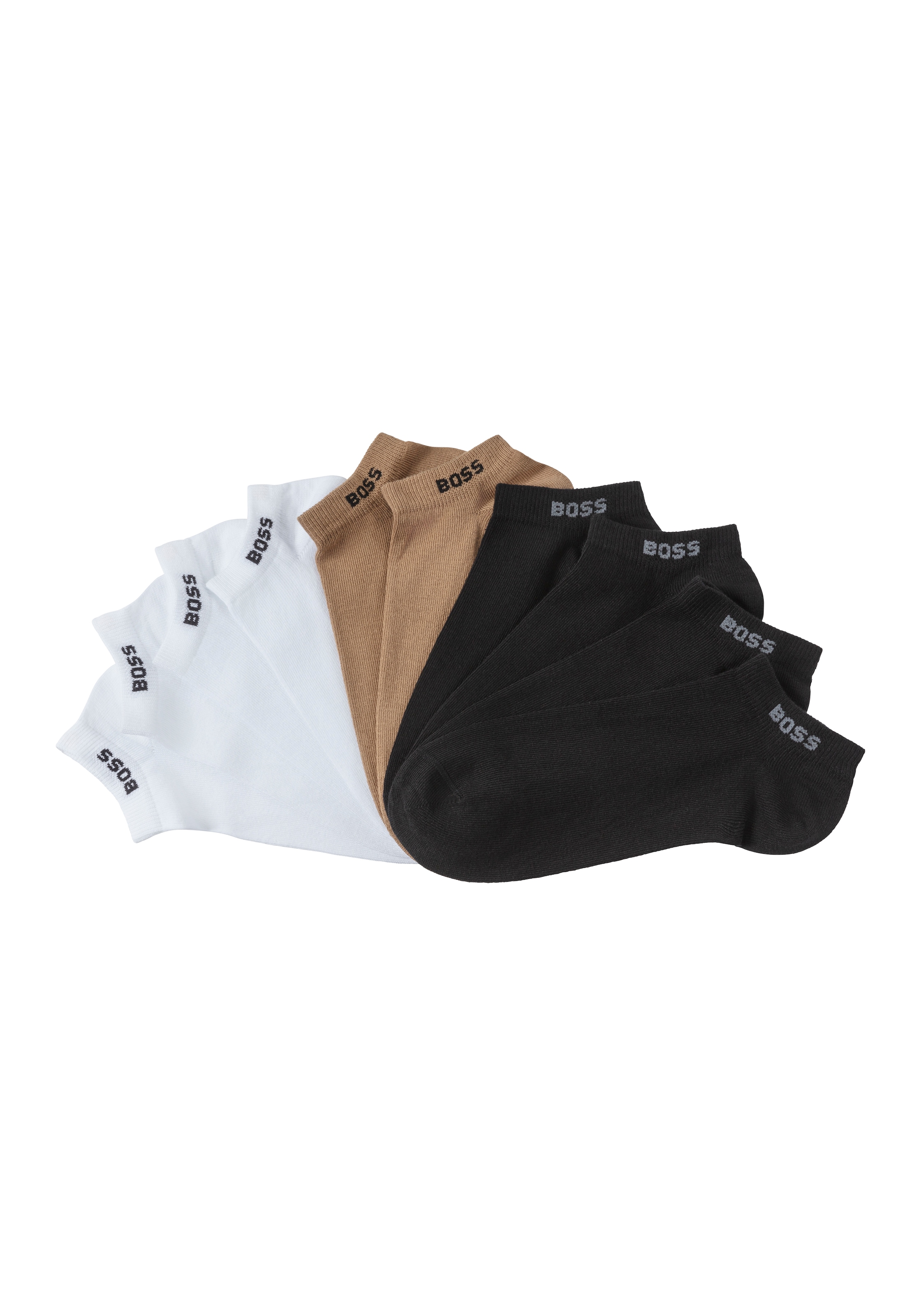 BOSS Sneakersocken »5P AS Uni CC« Packung, 5 Stk. tlg. mit BOSS Label
