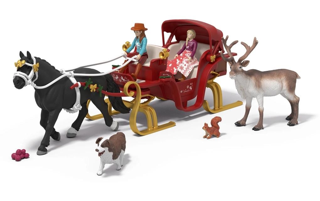 Schleich® Jouet calendrier de l'Avent »Horse Club Weihnachtliche Schlittenfahrt«