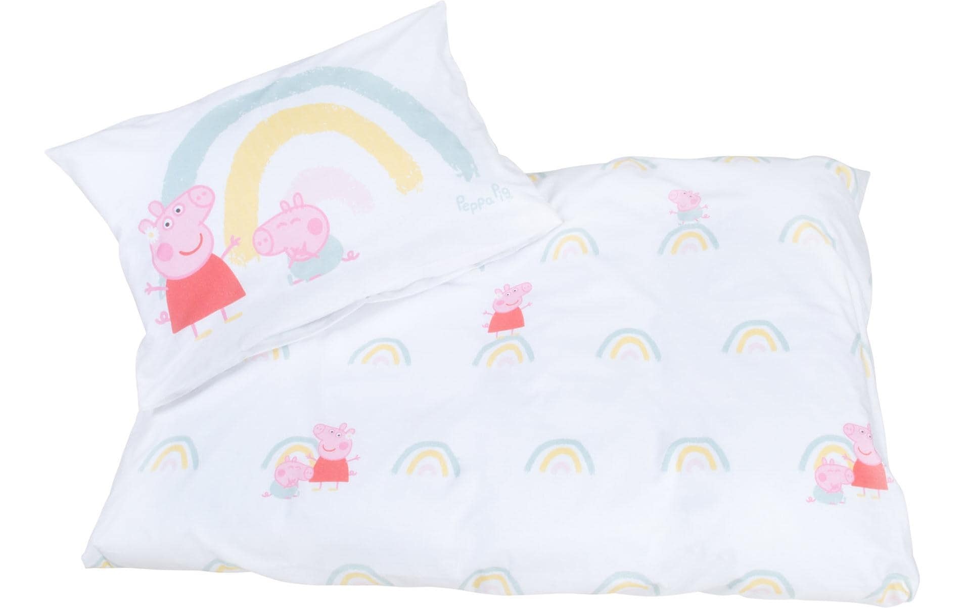 roba® Linge de lit pour enfants »Peppa Pig 100 x 135 cm + 40 x 60 cm«