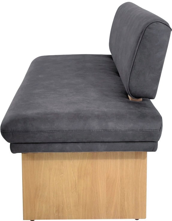 K+W Komfort & Wohnen Banc de salle à manger »Longbeach Polsterbank« 1 cuis tlg. effet coussin pointu à l'assise, disponible en largeur 204 cm ou 224 cm