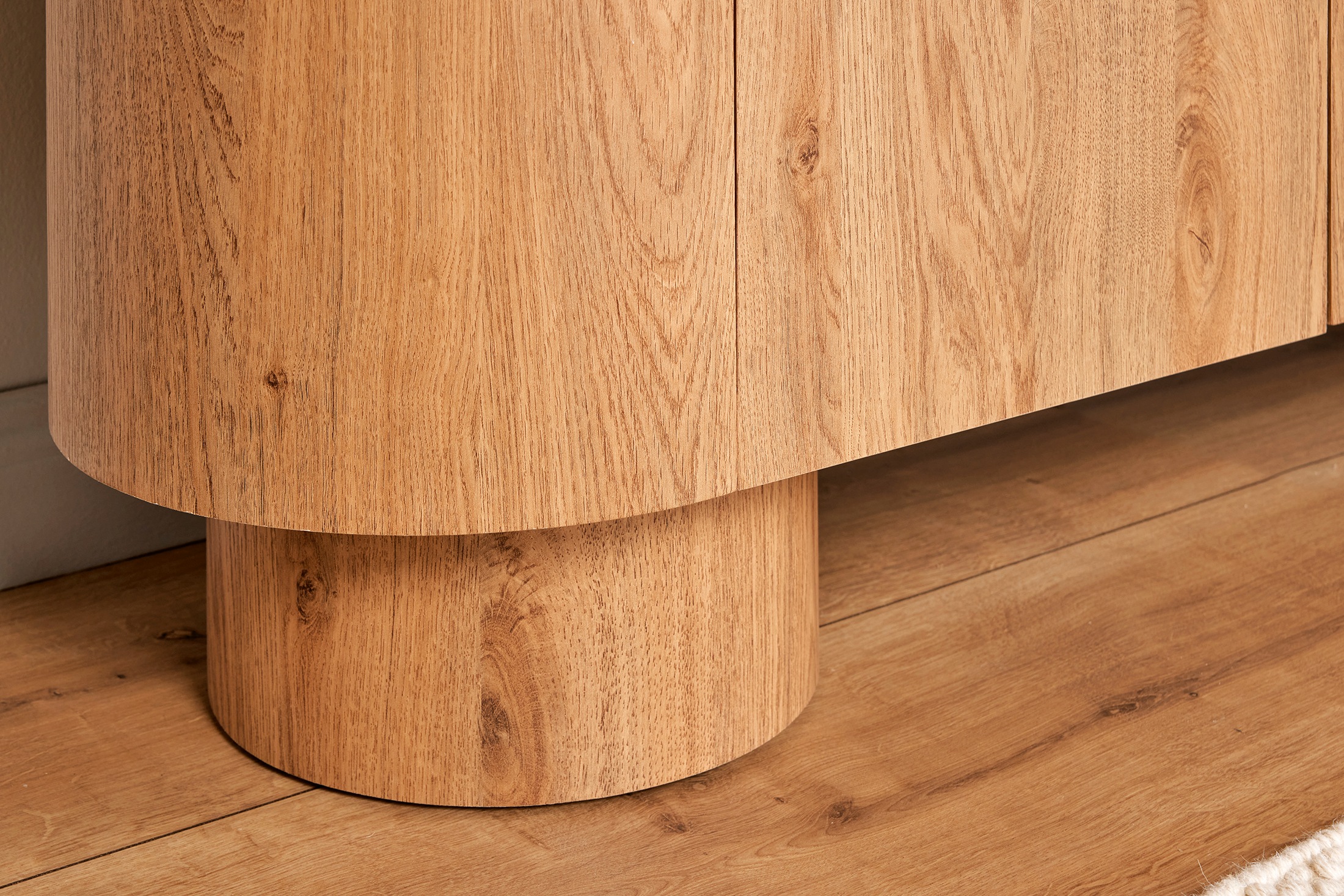 Jahnke Buffet »CIRCO SB 160« 1 cuis tlg. Buffet, 3 portes, design arrondi, aspect marbre, largeur 160 cm