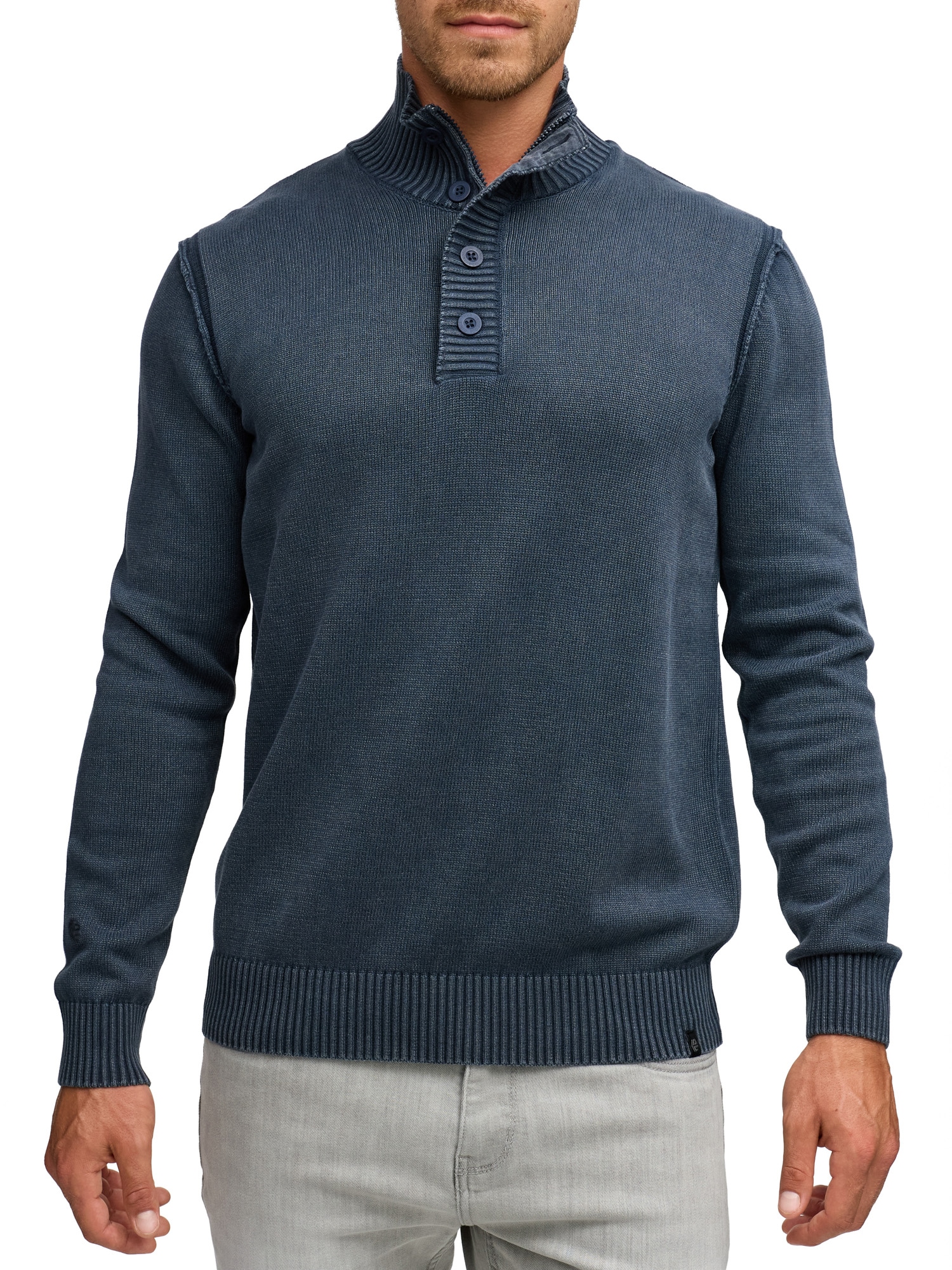 Indicode Strickpullover »INNiels ½ Placket«