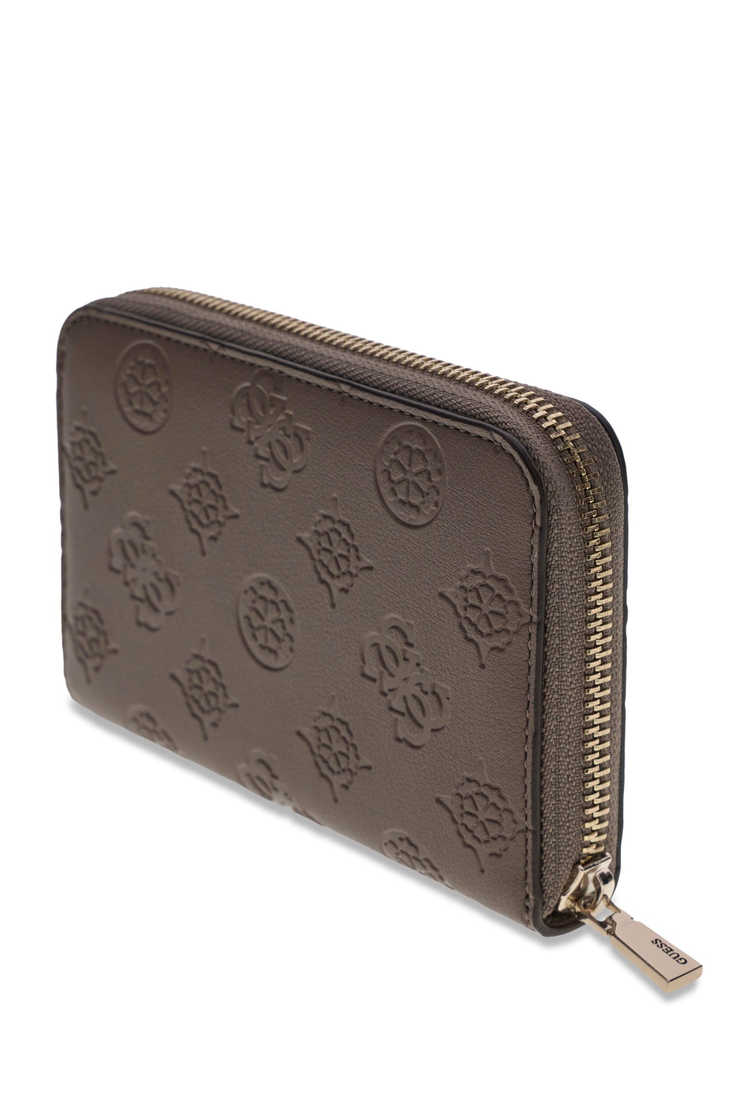 Guess Porte-monnaie »CARMELLA SLG MEDIUM ZIP AROUND« Damen Portemonnaie, Geldbeutel mit Reissverschluss-Münzfach