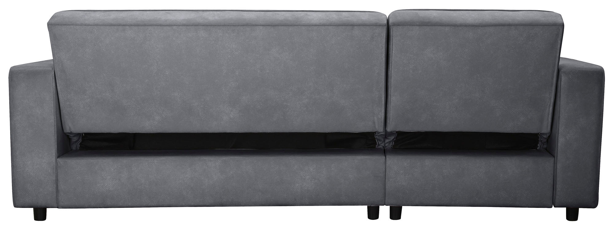 Dorel Home Canapé d'angle »Allie Schlafsofa 230 cm mit Relaxfunktion in der Rückenlehne« Schlaffunktion (108/194,5cm), trendiger Cord o. pflegeleichter Velours