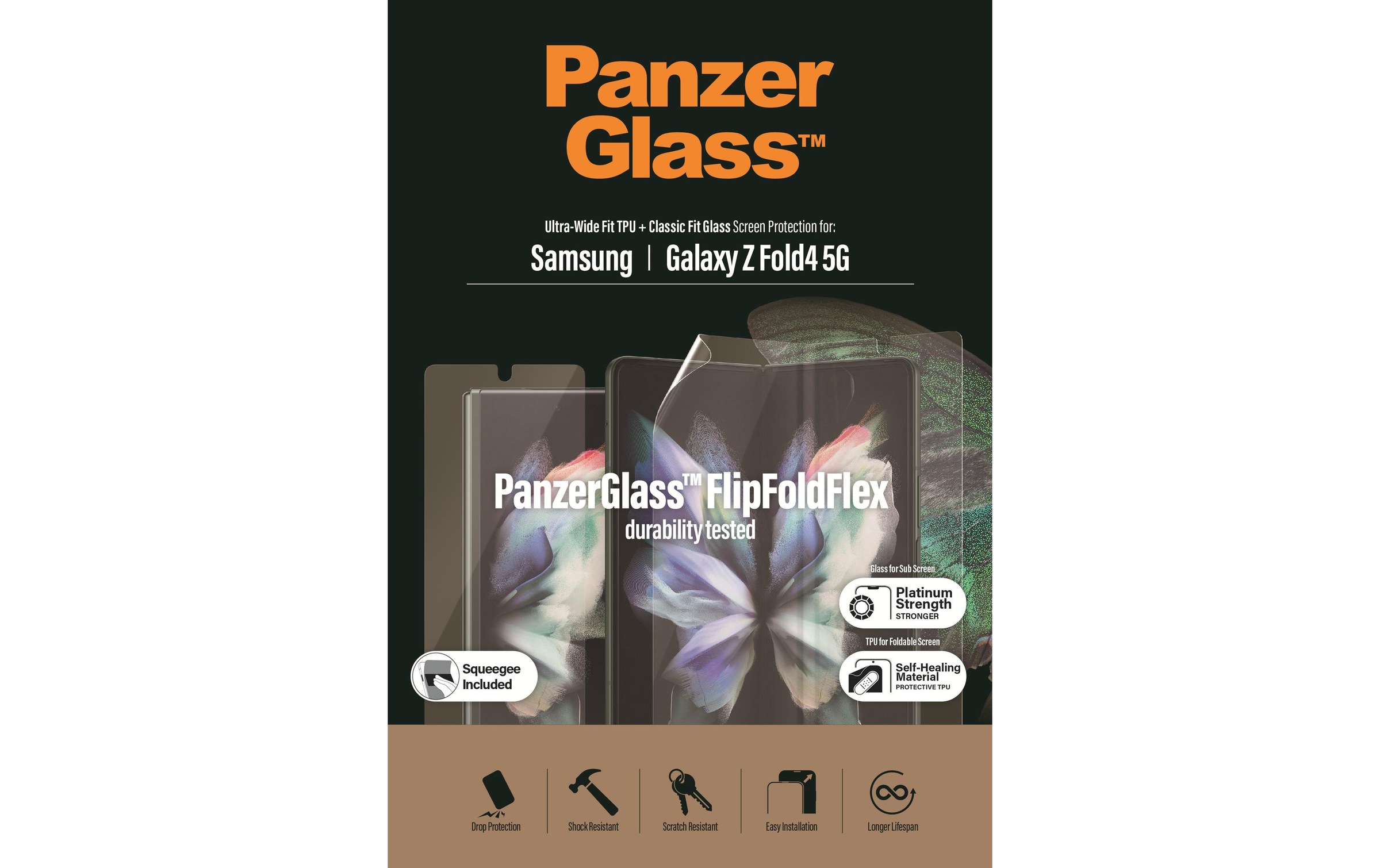PanzerGlass Verre de protection d'écran »Ultra« für Galaxy Z Fold4 1 cuis tlg.