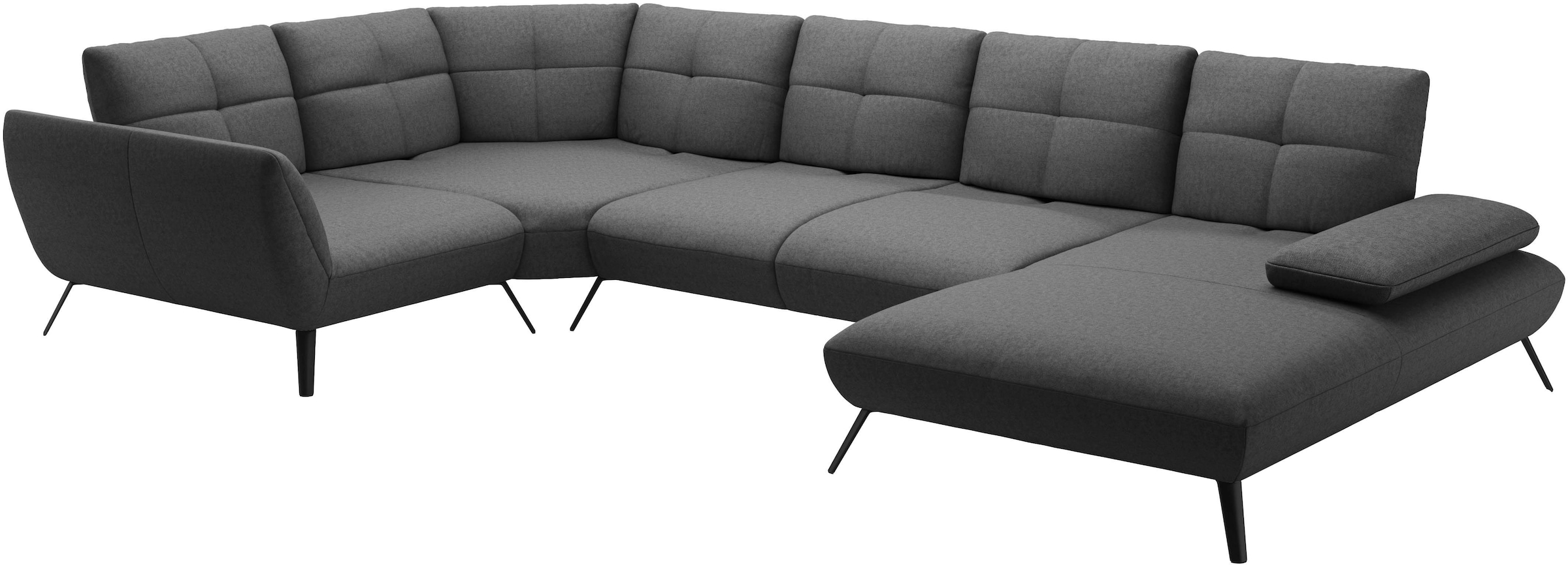 PLACES OF STYLE Paysage de salon »Mikado U-Form« inkl. Sitztiefenverstellung und Armteilverstellung