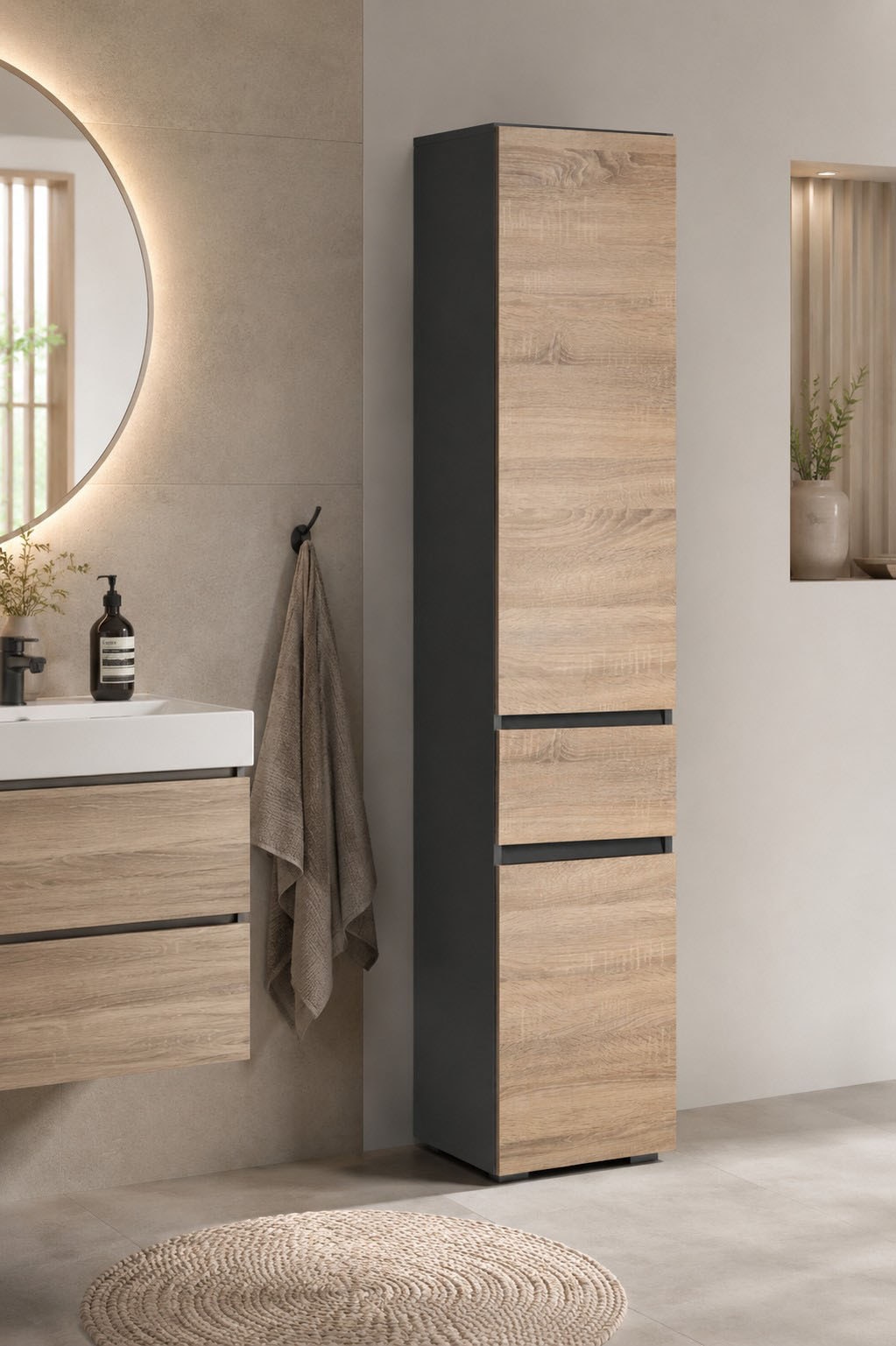 Home affaire Armoire haute »Wisla« Höhe 180 cm, mit Türen & Schubkasten