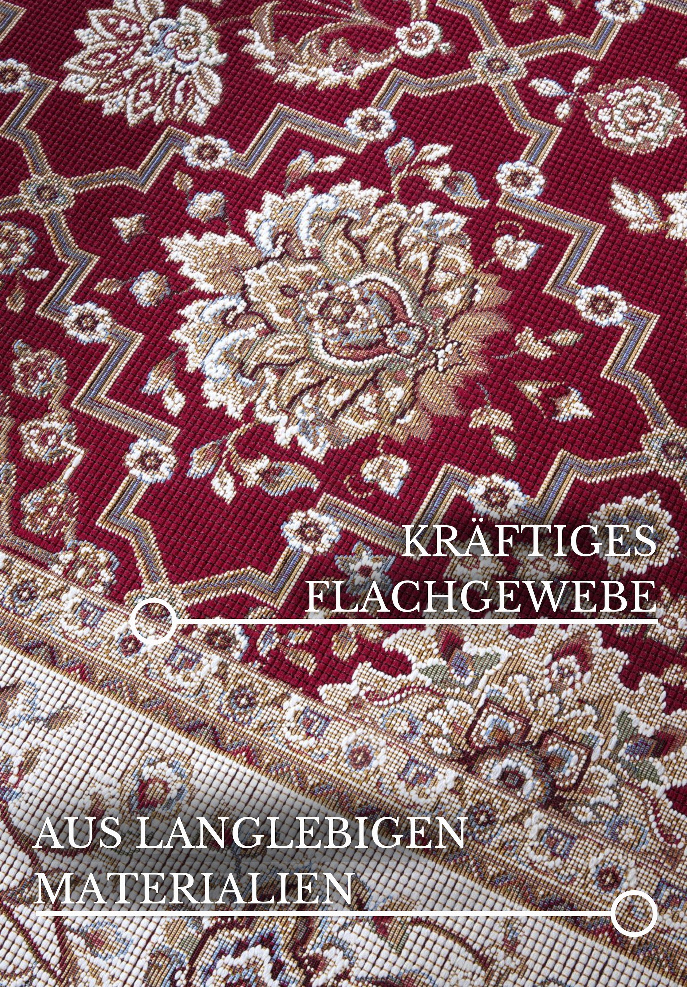 Villeroy & Boch Tapis d'extérieur »Pierre« Rectangulaire 3 mm Höhe Outdoor, tissu plat, résistant aux intempéries, balcon, jardin, classique, terrasse