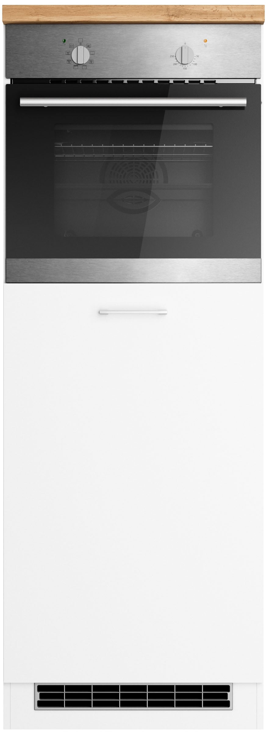 KOCHSTATION Armoire d'encastrement pour four »KS-Milan« meuble four 60 cm, façades mates ou brillantes