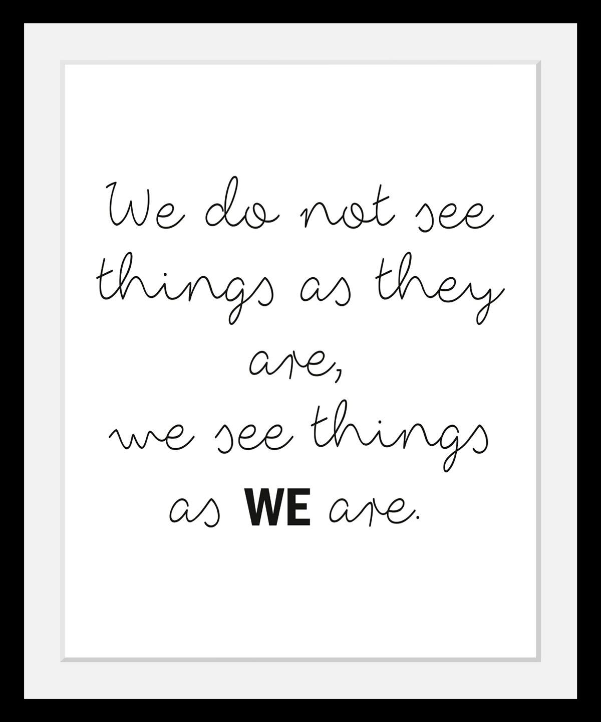 queence Bild »Weisheiten« Motivationsbilder | Schriftzug | Schwarz-Weiss HD Premium Poster-Druck inkl. Holzrahmen