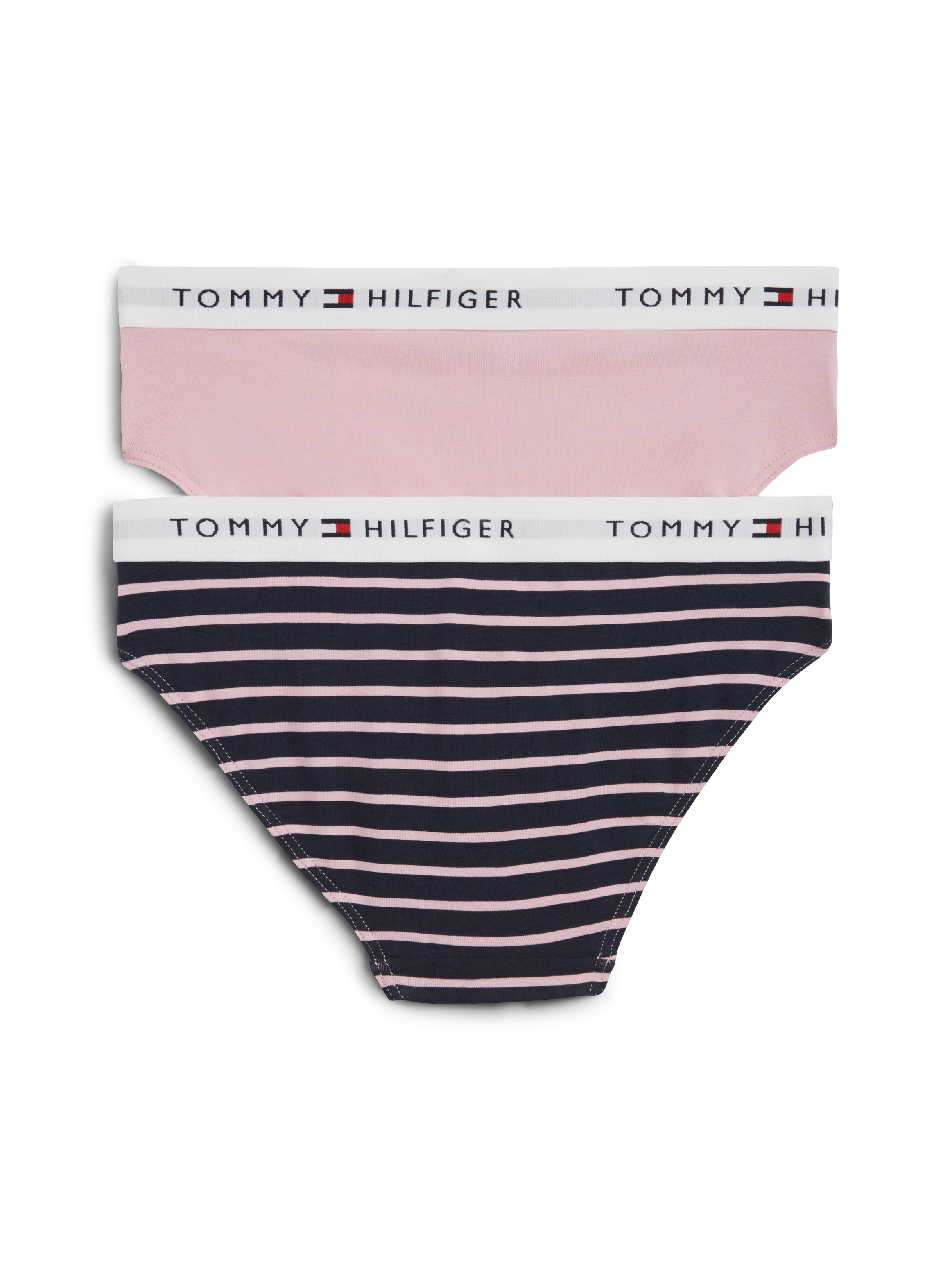 Tommy Hilfiger Underwear Slip de bikini »2 PK BIKINI PRINT« 2 cuis mit Logobund