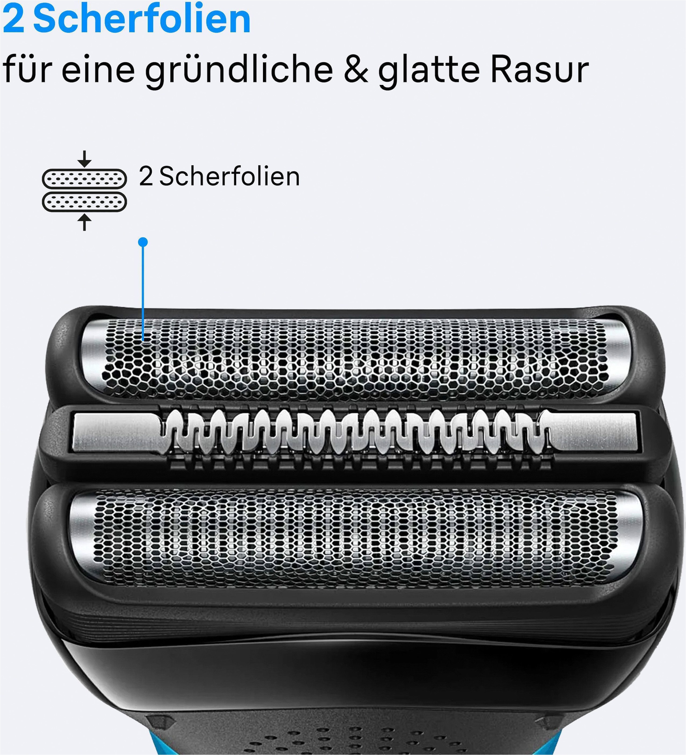 Braun Elektrorasierer »Series 3 300s« 3 flexible Klingen