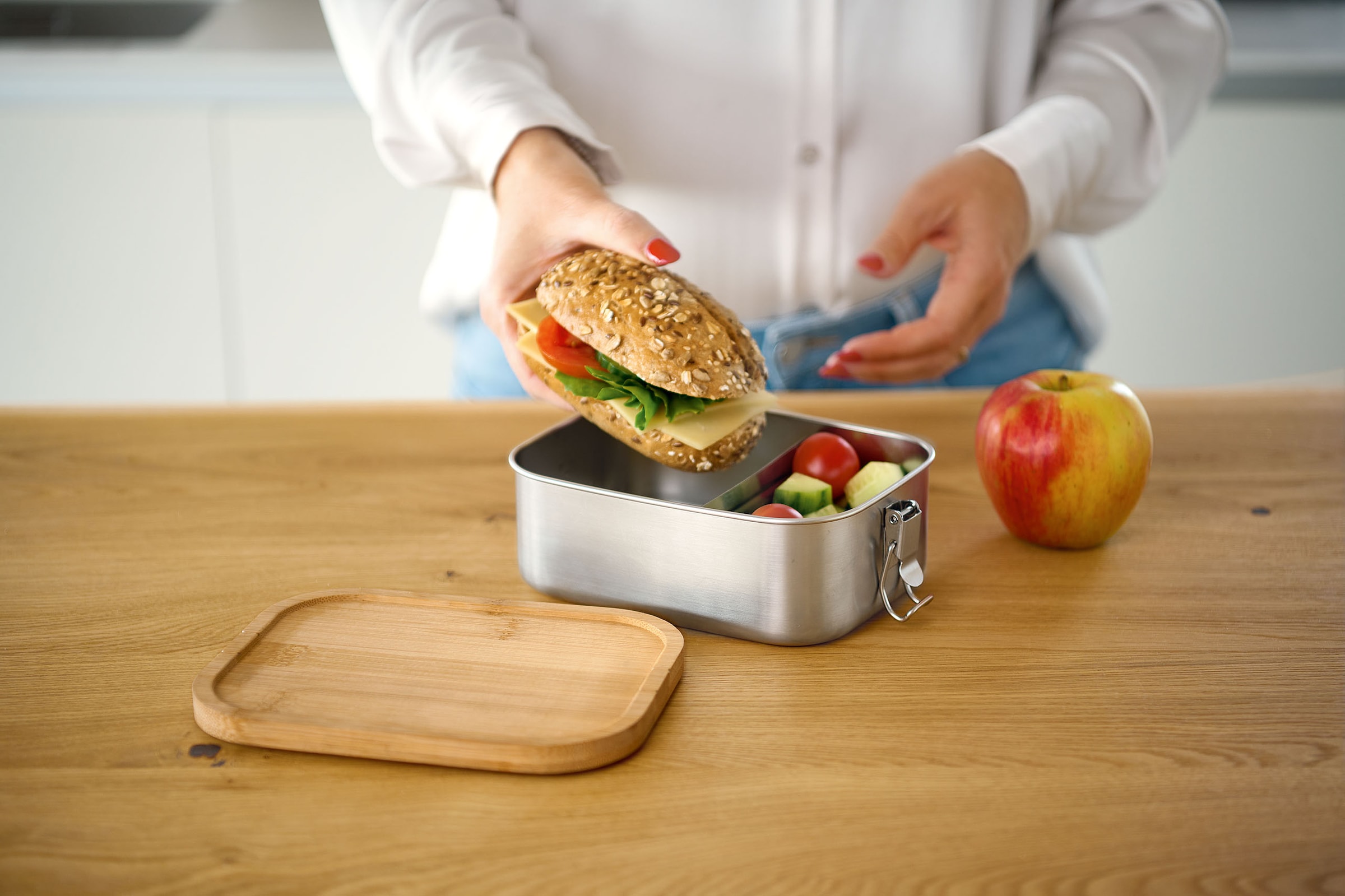 Zeller Present Lunchbox hochwertige Edelstahl Brotdose