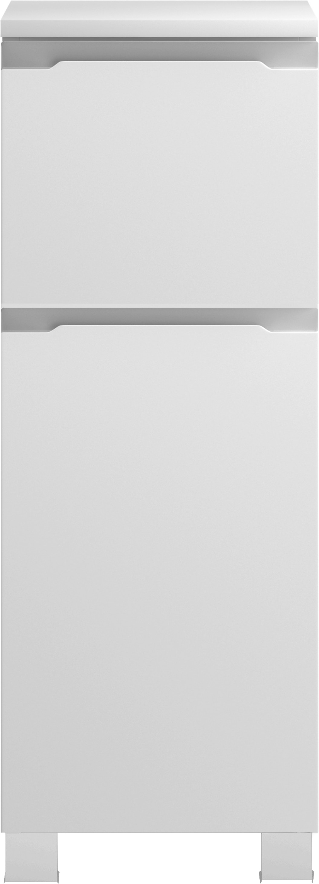 welltime Armoire basse »CABO, gedämpfte Scharniere, Softclose-Auszug« blanc mat, design sans poignées, réversible