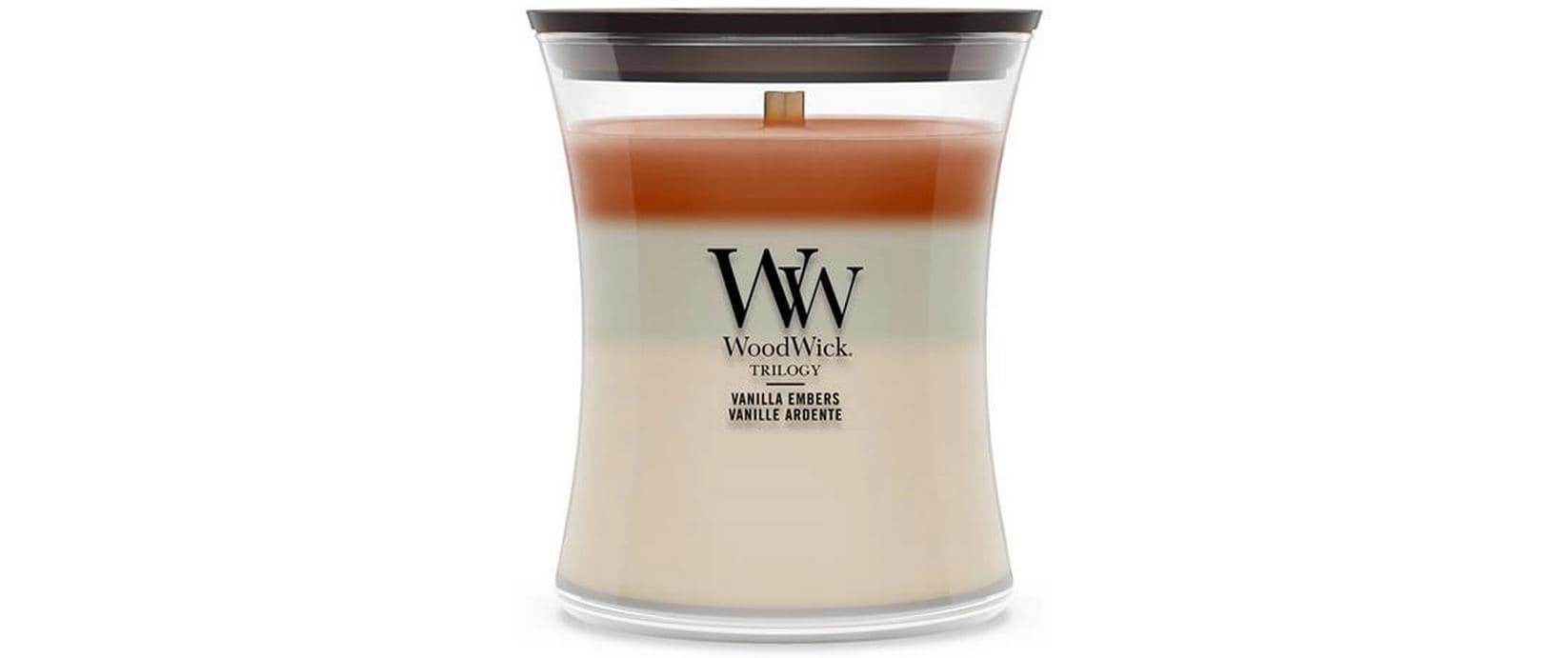 Woodwick Duftkerze »Vanilla Embers Trilogy Medium Jar«