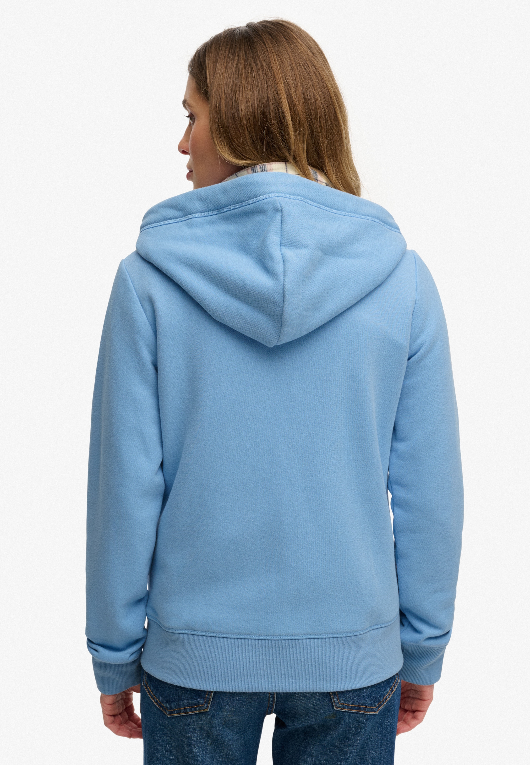 Superdry Sweat à capuche »Essential Logo Ziphood Hb« Mit Logostickerei